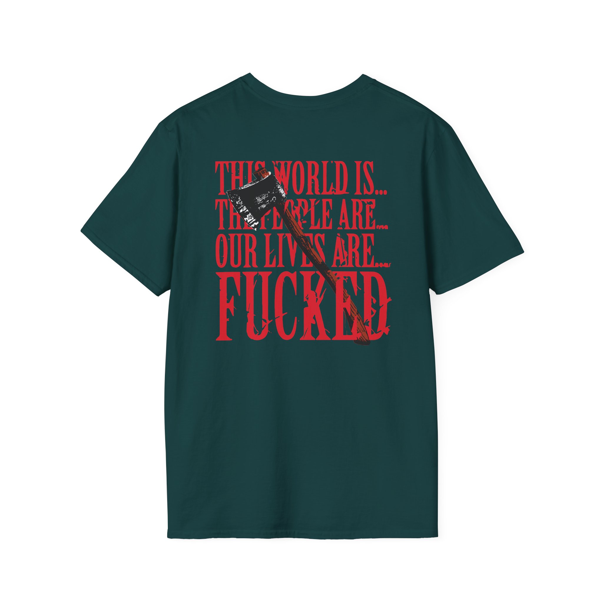 Paleface Swiss This World is Unisex Softstyle T-Shirt - Image 6