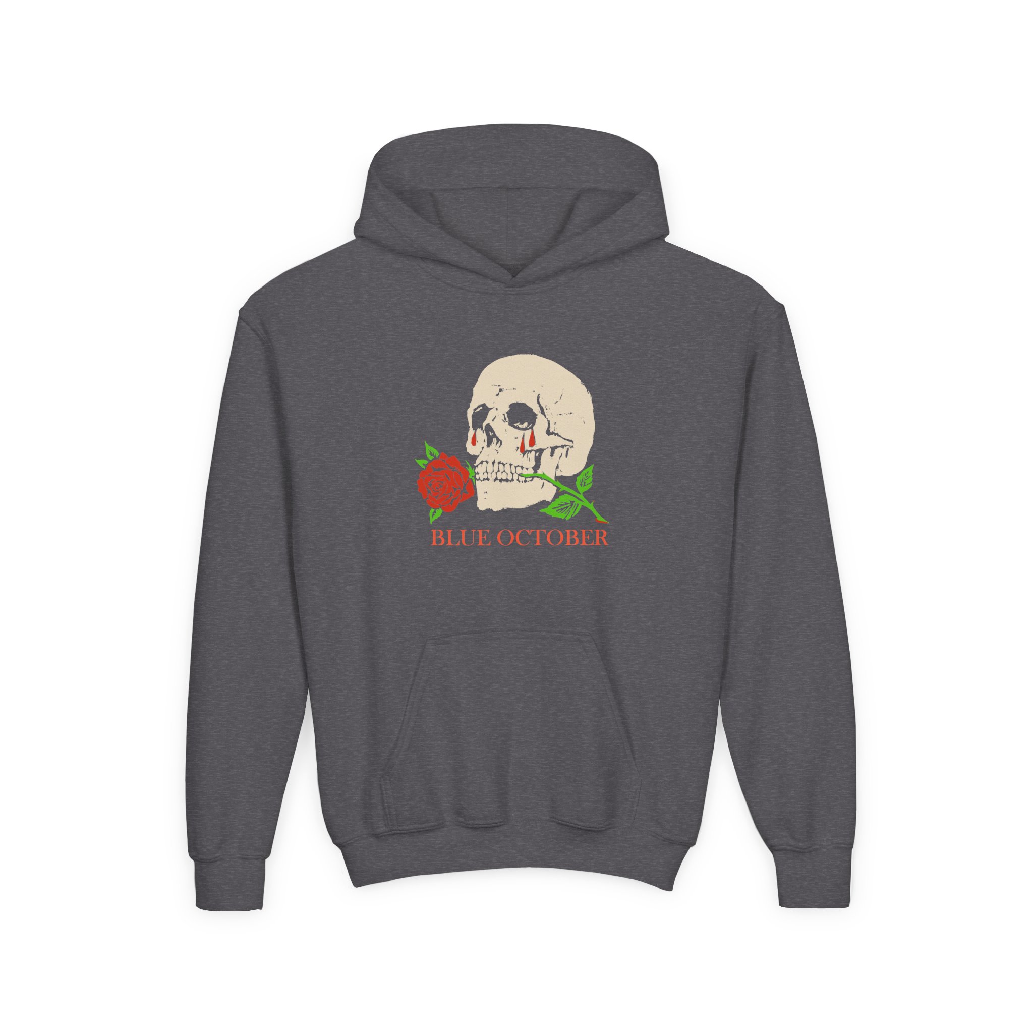 Blue October Where Did You Go Youth Heavy Blend Hooded Sweatshirt - Image 5
