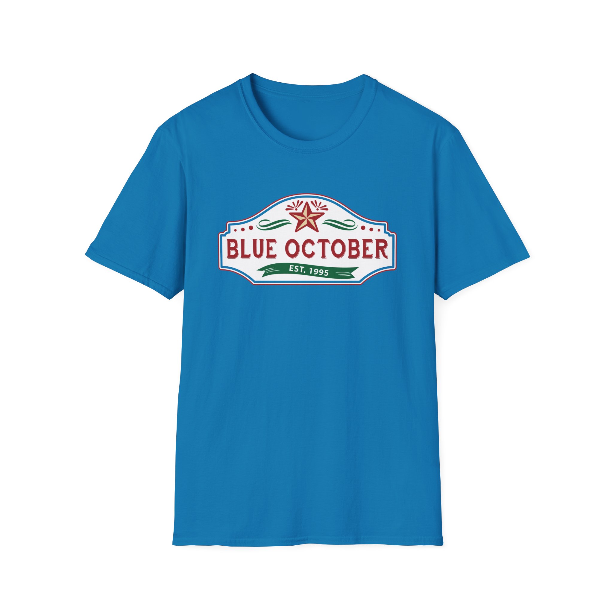 Blue October Est 1995 Unisex Softstyle T-Shirt - Image 9