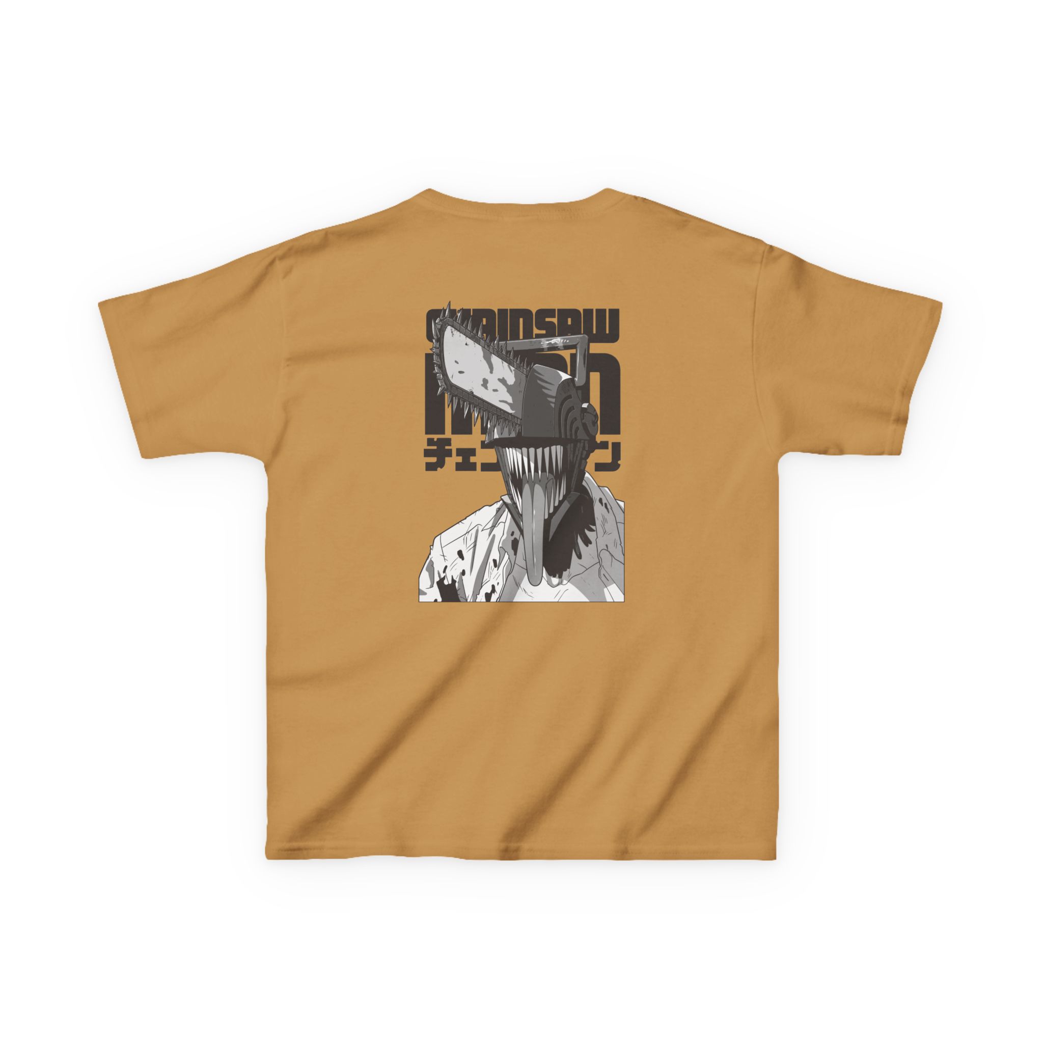 Chainsaw Man Bordeaux Smile Kids Heavy Cotton™ Tee - Image 8