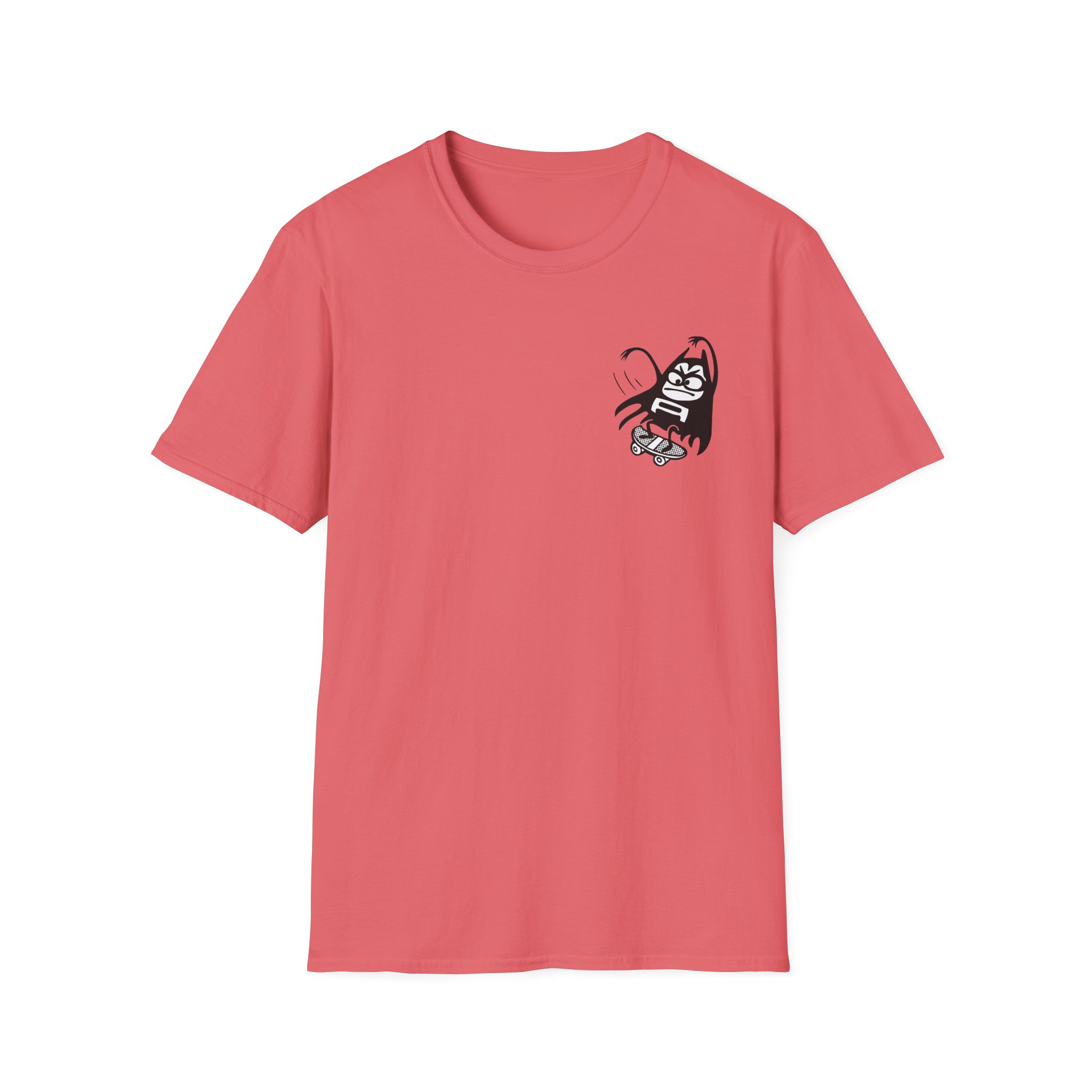 The Aquabats Lil Bat Skateboard Unisex Softstyle T-Shirt - Image 3