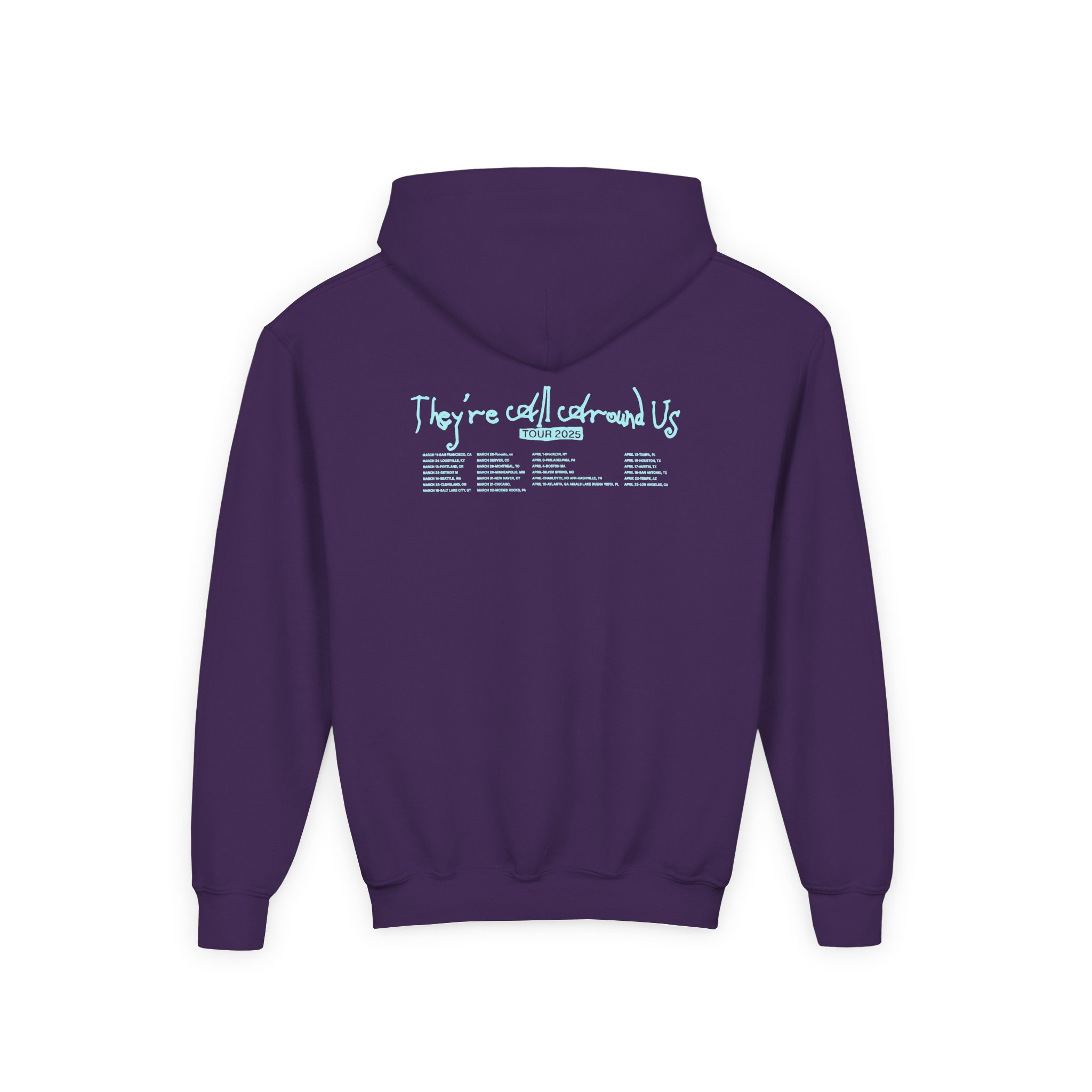 Poppy They Are All Around Us Tour Youth Heavy Blend Hooded Sweatshirt - Image 6