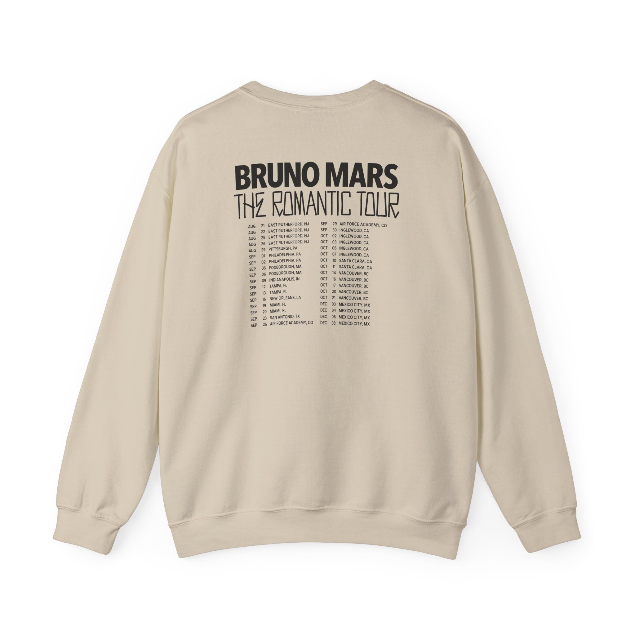 Bruno Mars the Romantic Tour Unisex Heavy Blend™ Crewneck Sweatshirt - Image 8