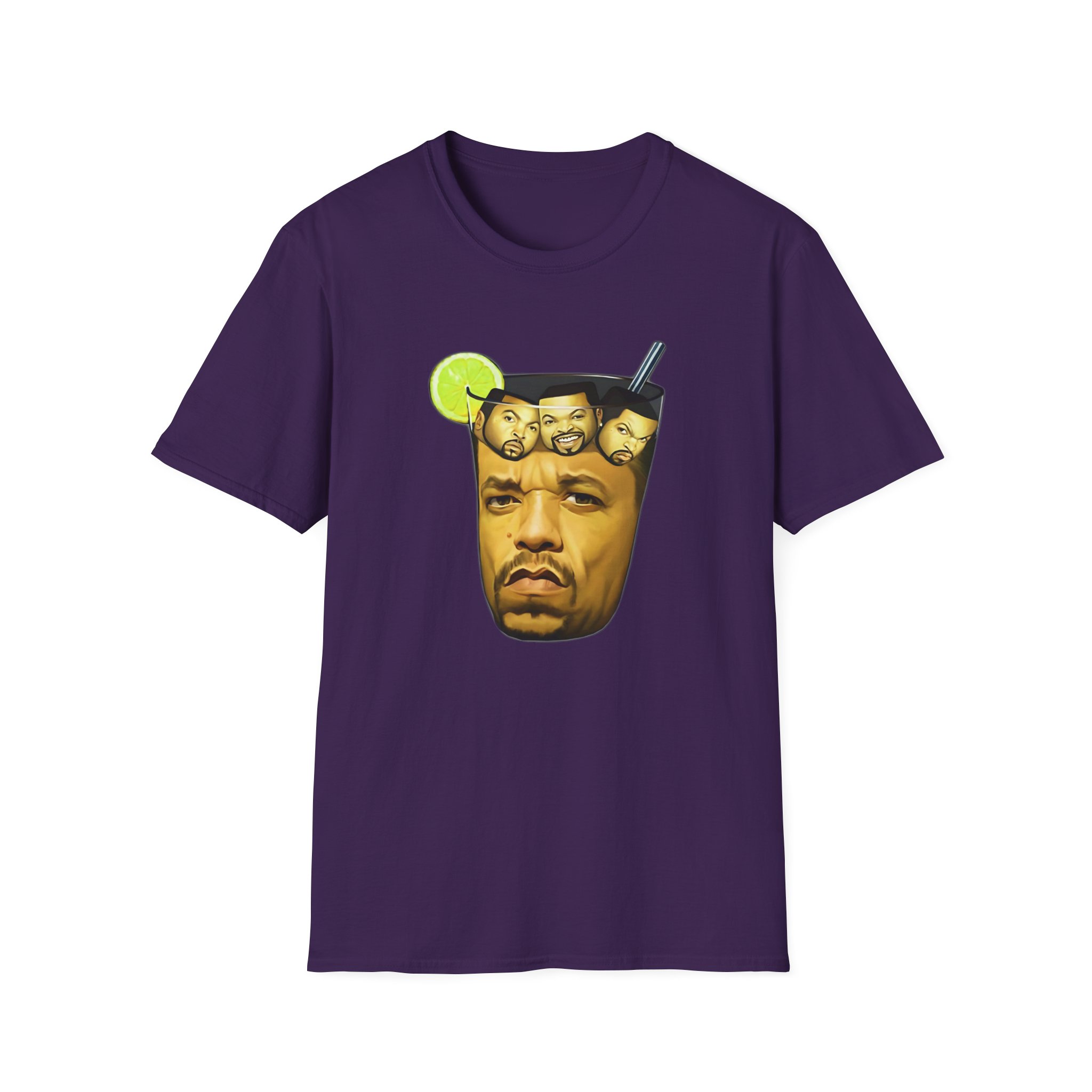 Ice Cube In Iced Tea Unisex Softstyle T-Shirt - Image 27