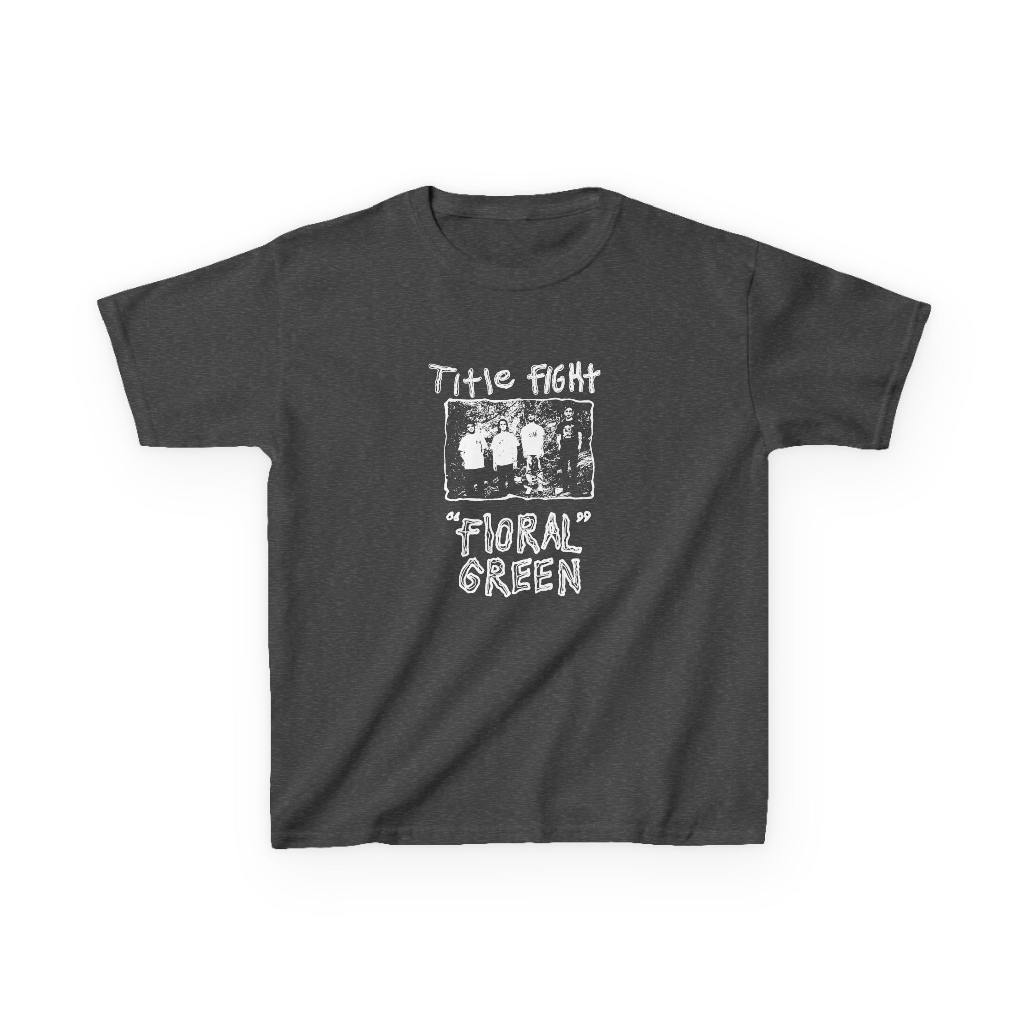 Kids Cold Cuts Title Fight Floral Green Promo Heavy Cotton™ Tee - Image 7