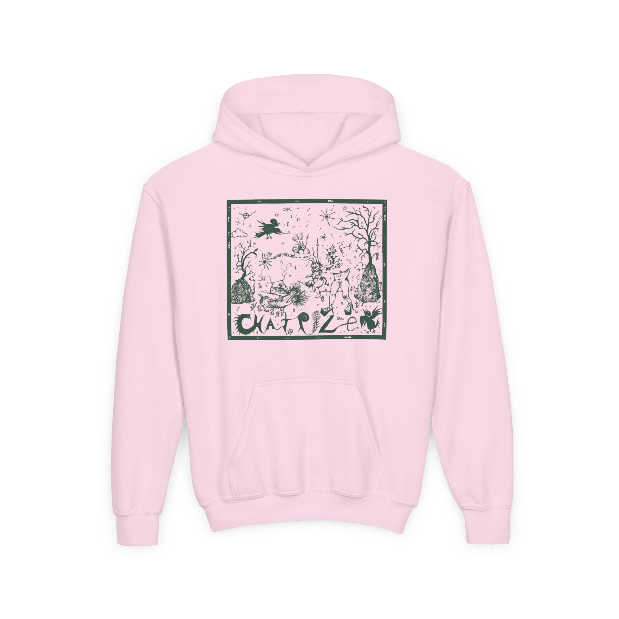 Chat Pile Olivia Gibb Youth Heavy Blend Hooded Sweatshirt - Image 7