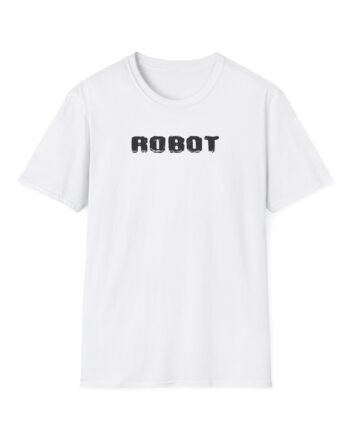 Daft Punk Human After All White Robot Unisex Softstyle T-Shirt
