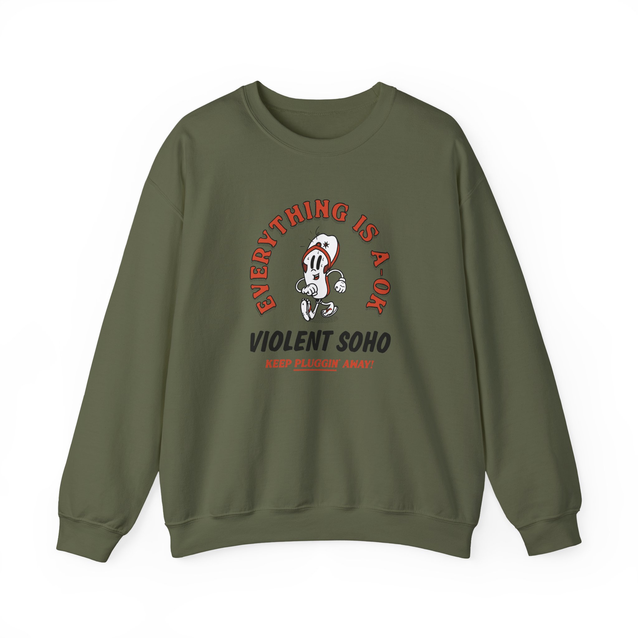 Violent Soho Keep on Pluggin Unisex Heavy Blend™ Crewneck Sweatshirt - Image 5
