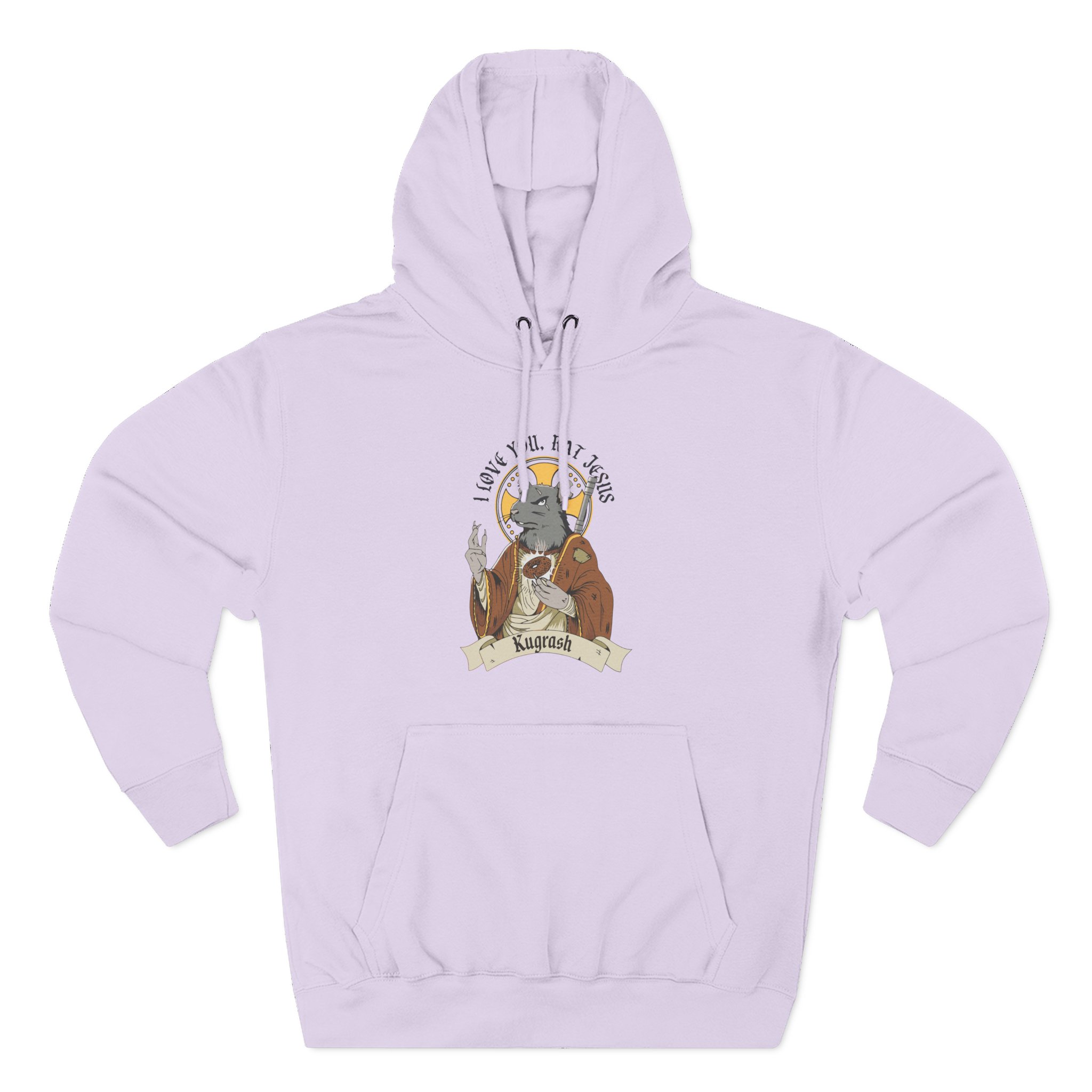 Dropout Rat Jesus Three-Panel Fleece Hoodie - Image 13