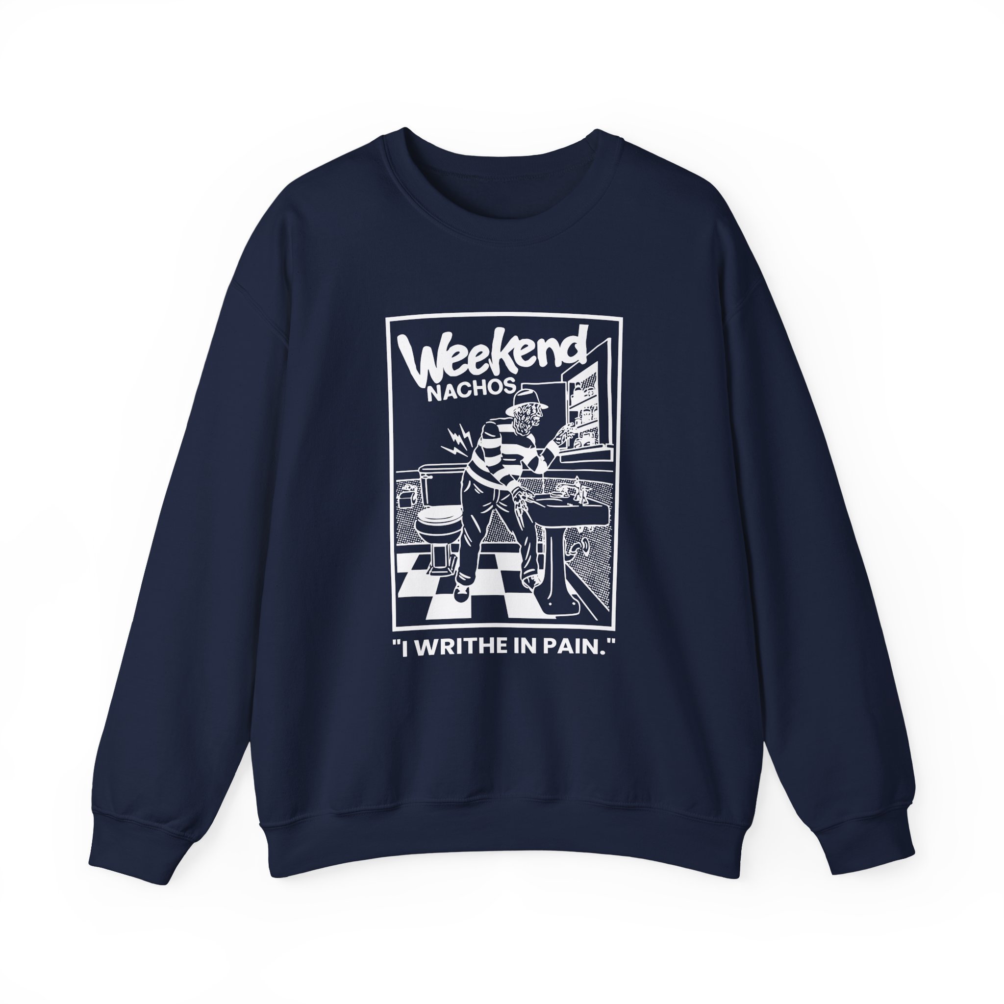 Weekend Nachos I Writhe in Pain Unisex Heavy Blend™ Crewneck Sweatshirt - Image 15
