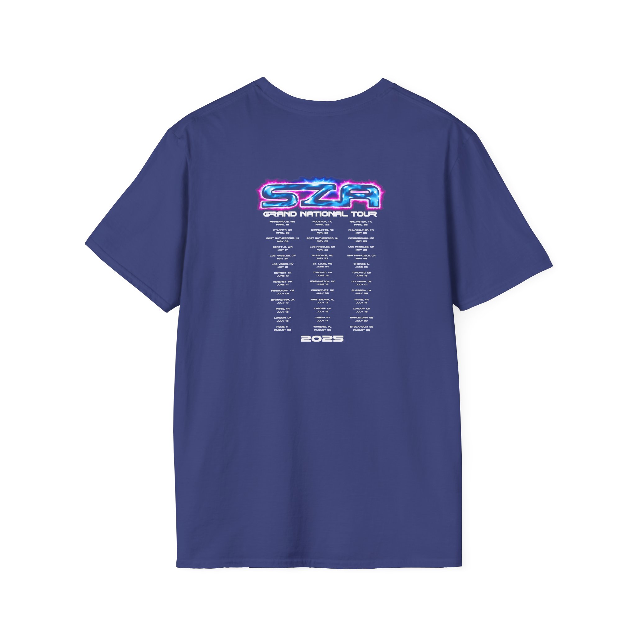 Sza Sos Butterfly Grand National Tour Unisex Softstyle T-Shirt - Image 14