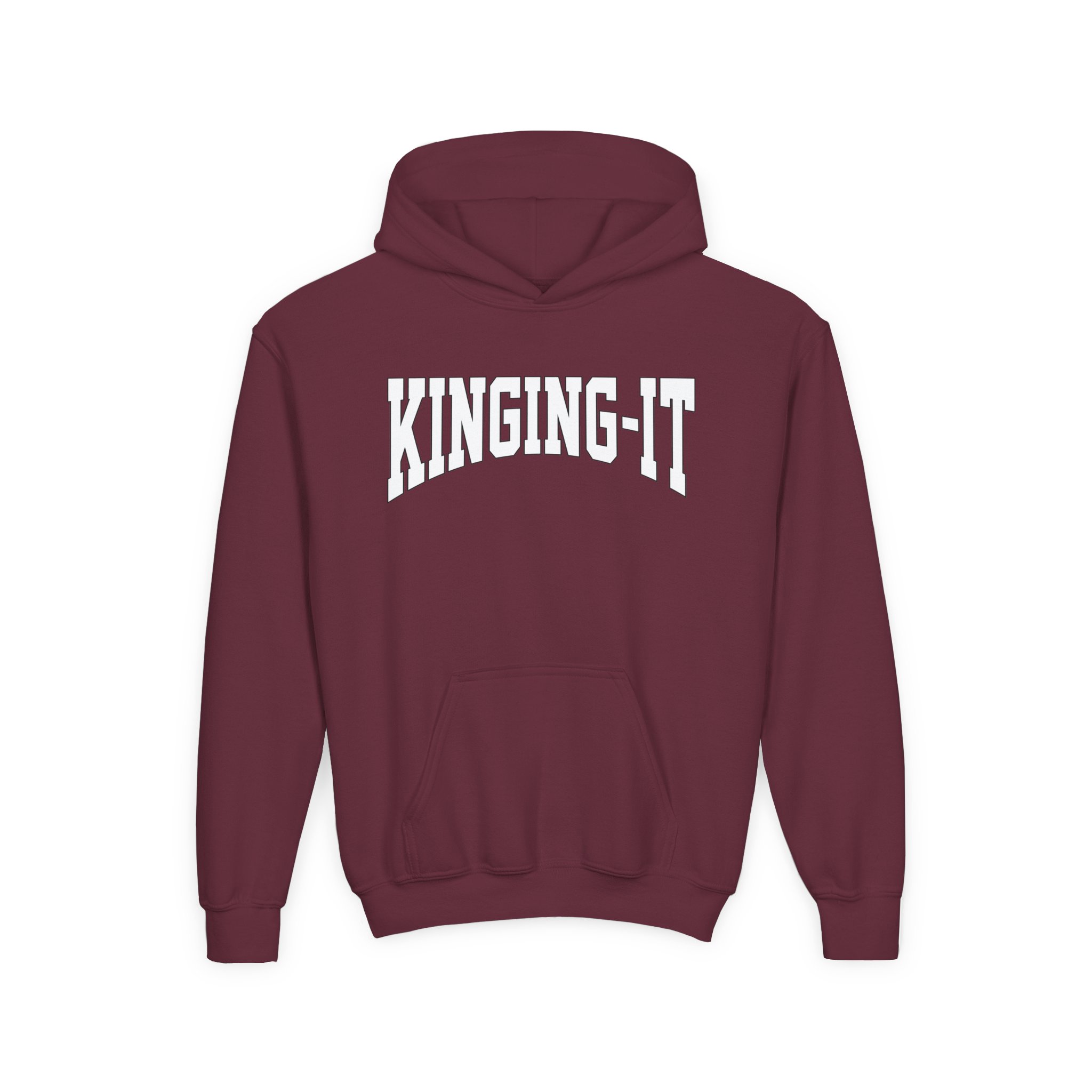Kinging It Youth Heavy Blend Hooded Sweatshirt - Image 3