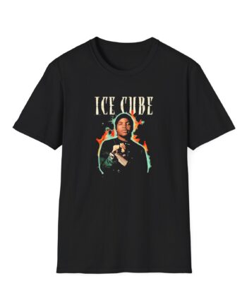 Ice Cube Chrome Flames Unisex Softstyle T-Shirt