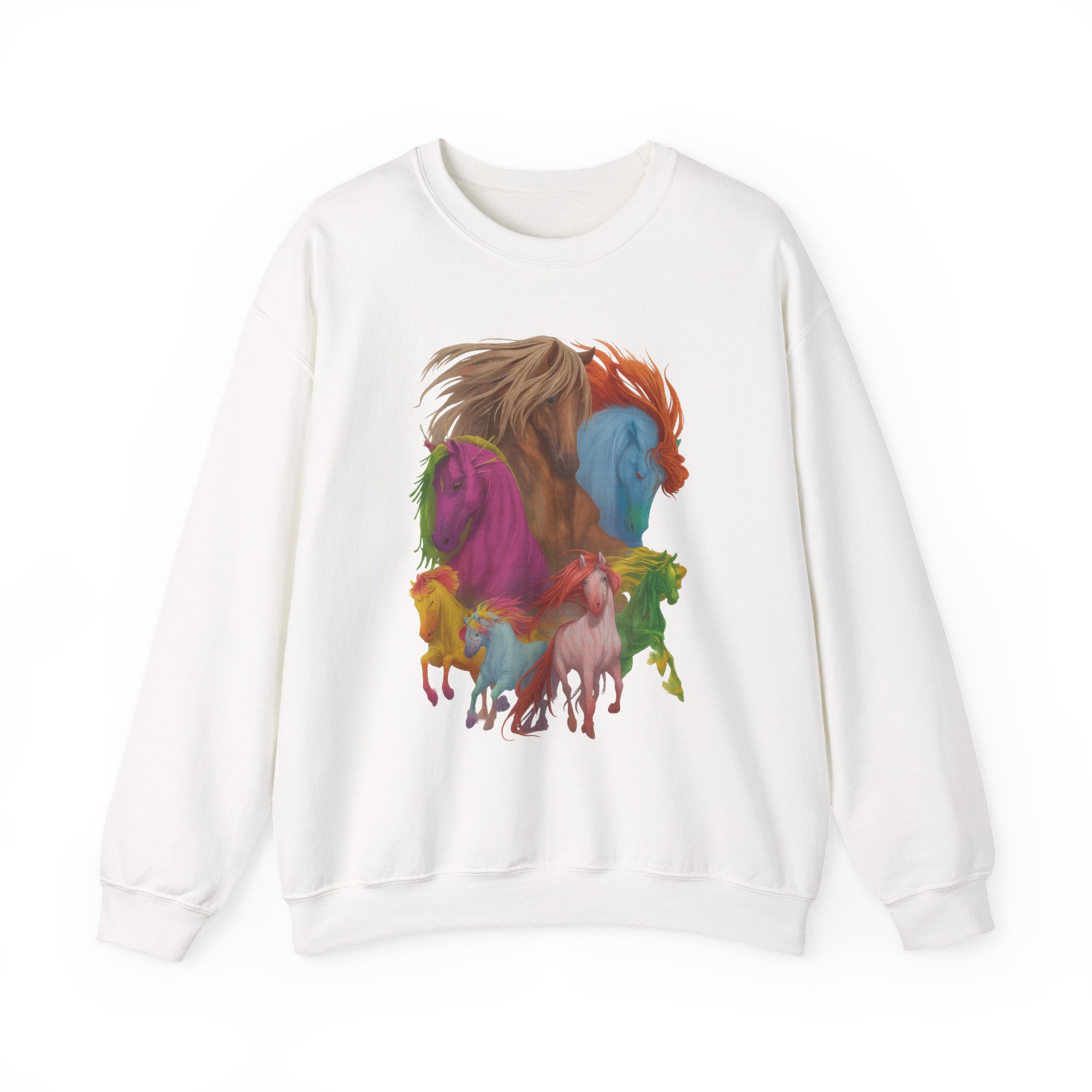 Dropout Dimension 20 The Seven Magic Horse Unisex Heavy Blend™ Crewneck Sweatshirt - Image 3