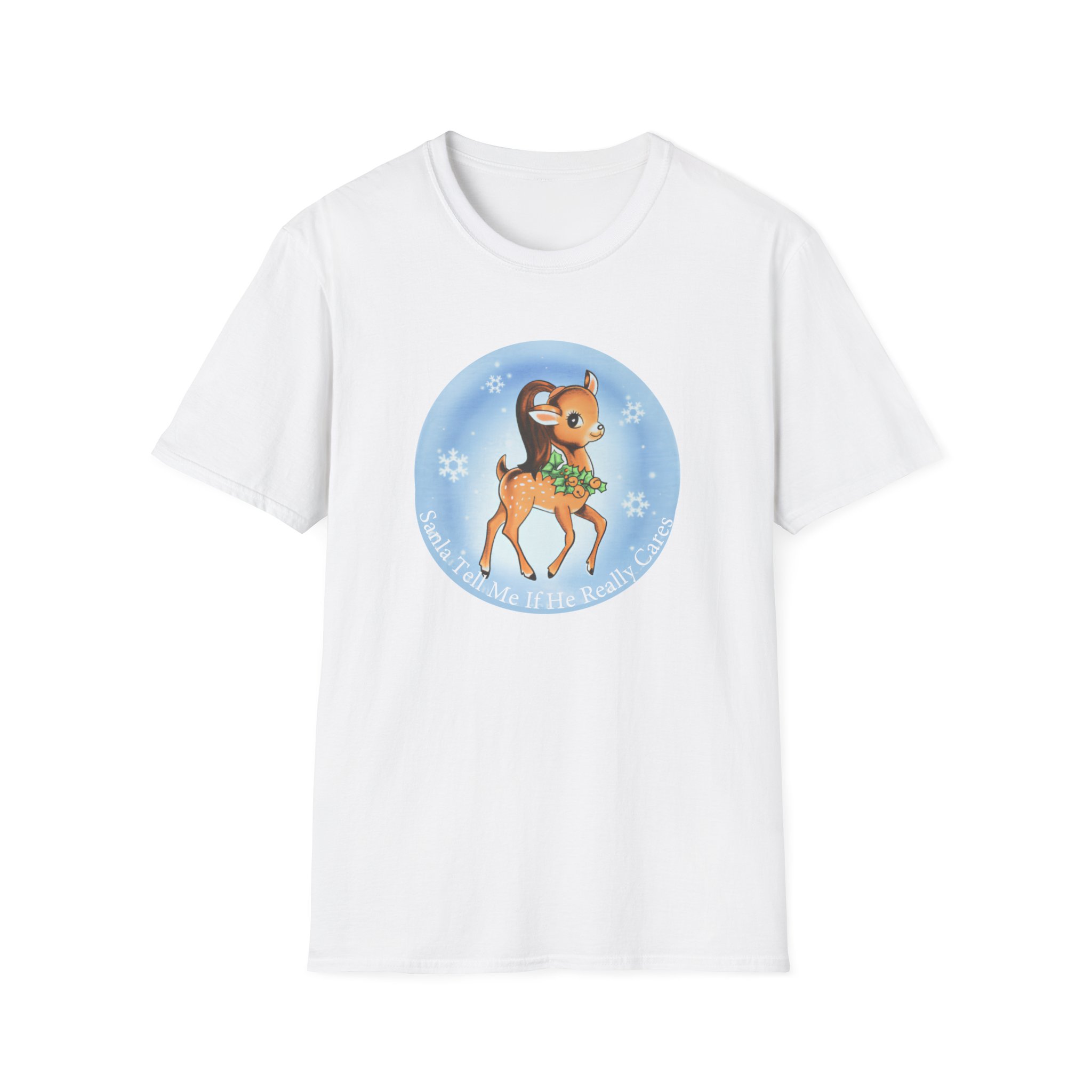 AG Santa Tell Me Unisex Softstyle T-Shirt - Image 3