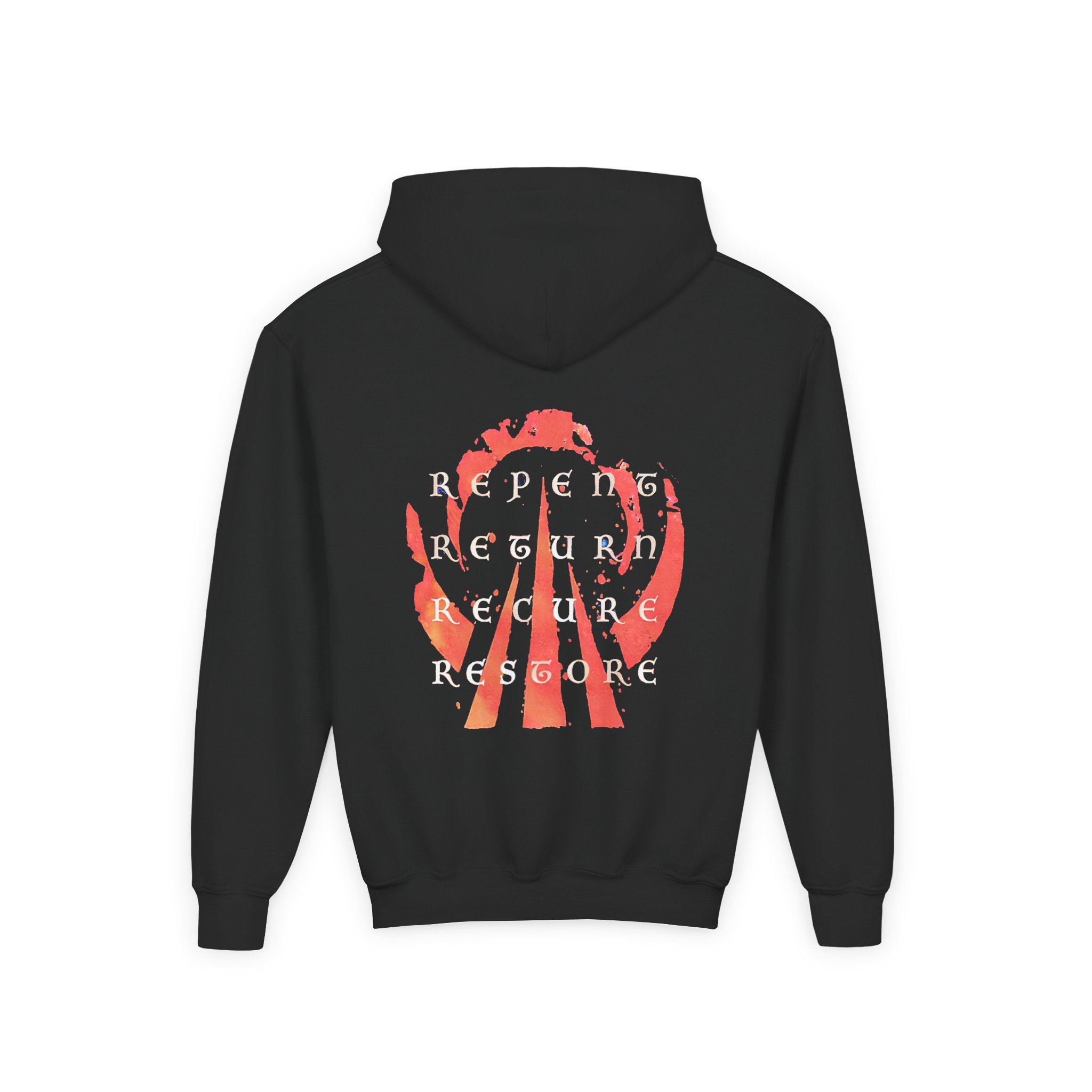 Eluveitie Exile Rider Youth Heavy Blend Hooded Sweatshirt - Image 2