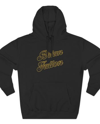 Brian Fallon Gold Text Three-Panel Fleece Hoodie