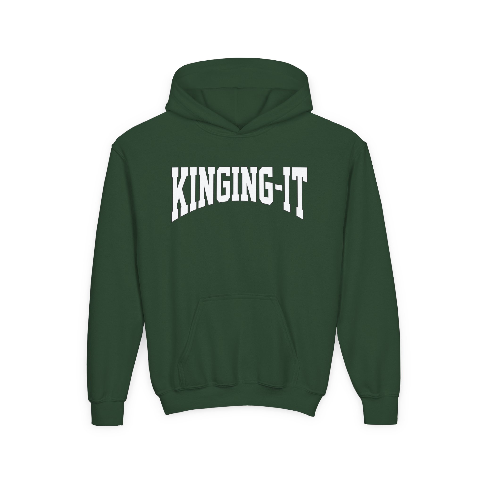 Kinging It Youth Heavy Blend Hooded Sweatshirt - Image 5