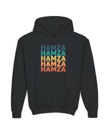 Hamza Name Youth Hamza Colorful Name Hoodie