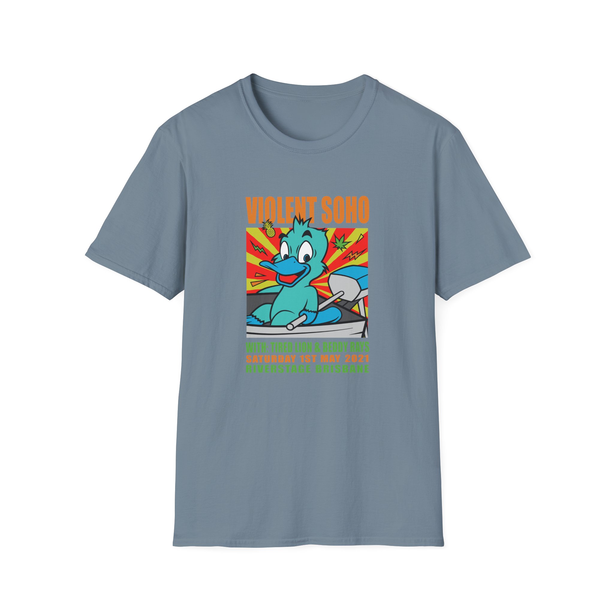 Violent Soho Event Poster Unisex Softstyle T-Shirt - Image 19