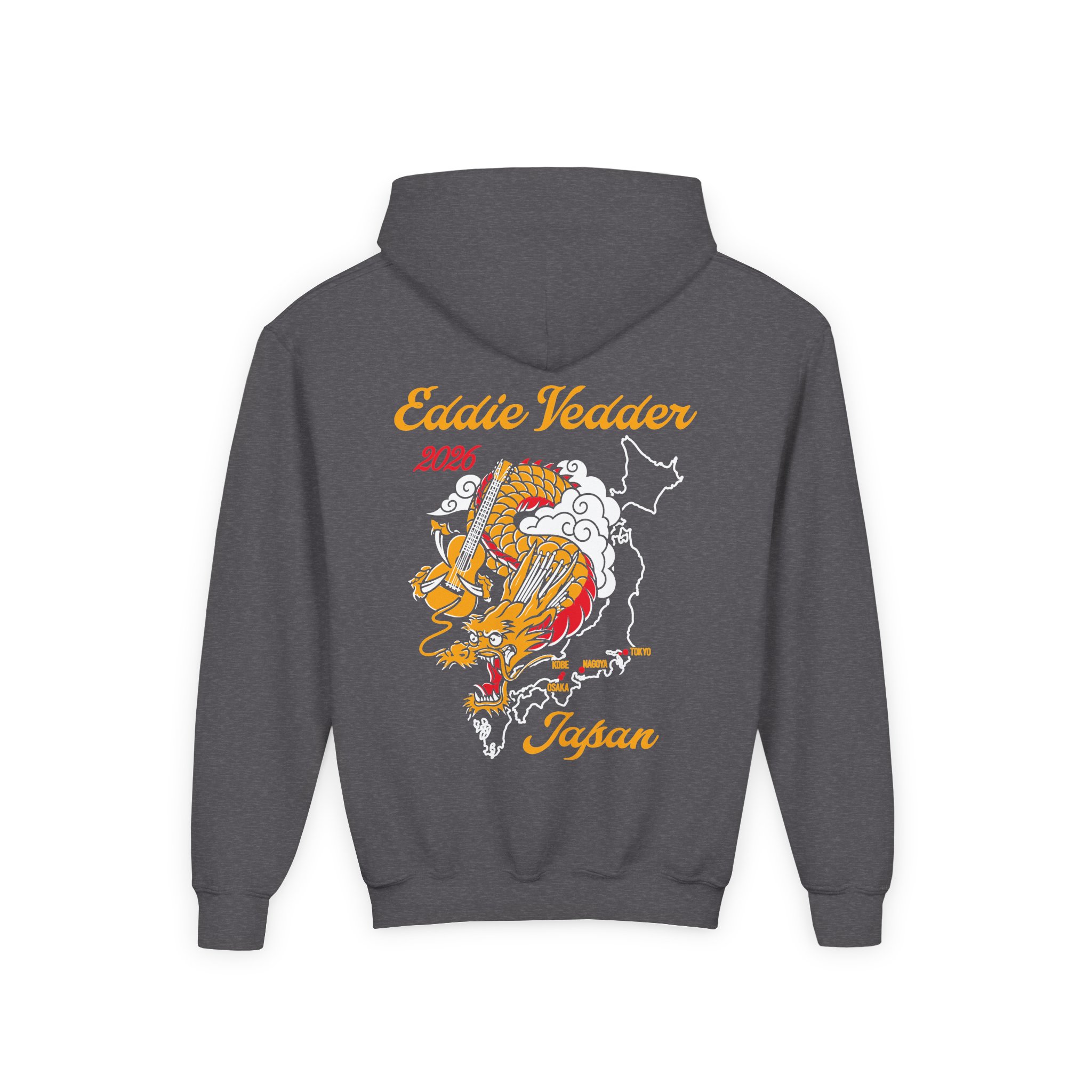 Eddie Vedder 2026 Tokyo Japan Youth Heavy Blend Hooded Sweatshirt - Image 6