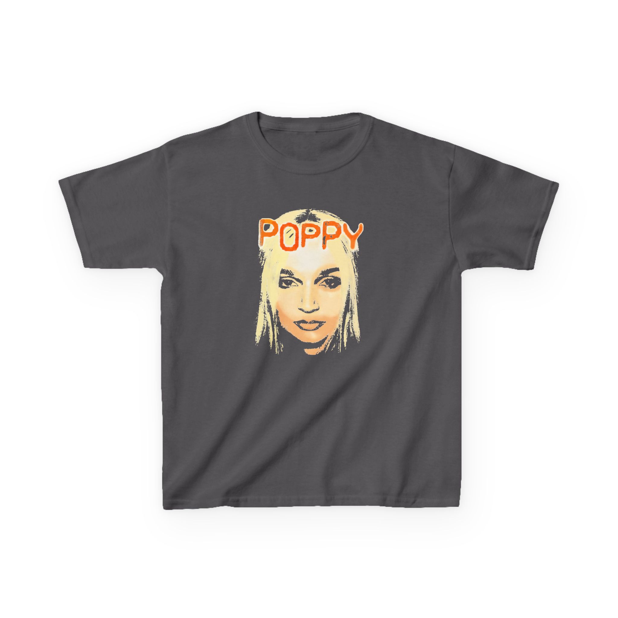 Kids Poppy Negative Spaces Heavy Cotton™ Tee - Image 5