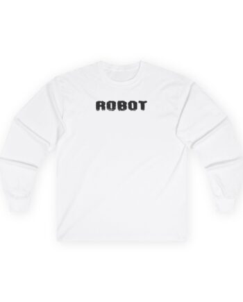 Daft Punk Human After All White Robot Unisex Ultra Cotton Long Sleeve Tee