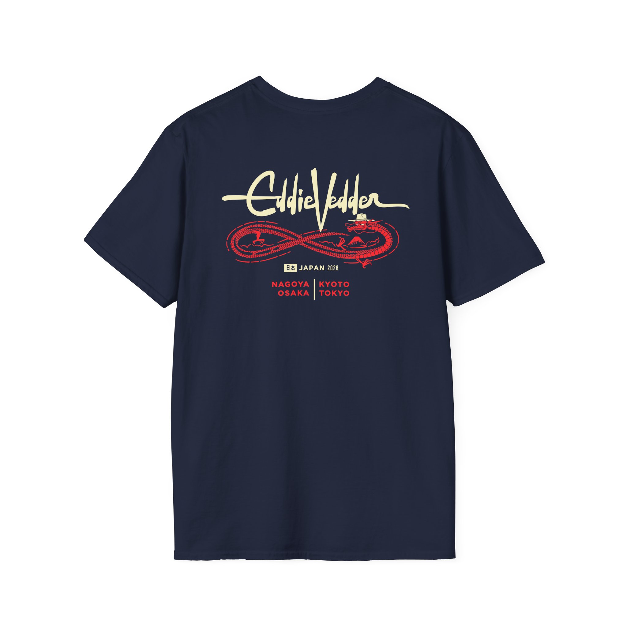Eddie Vedder Figure 8 Dragon Unisex Softstyle T-Shirt - Image 12