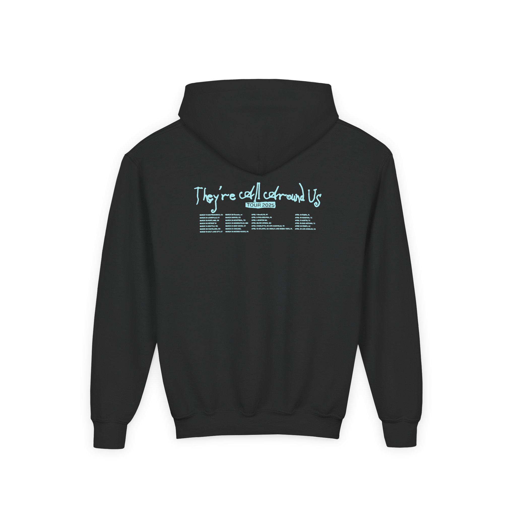 Poppy They Are All Around Us Tour Youth Heavy Blend Hooded Sweatshirt - Image 2