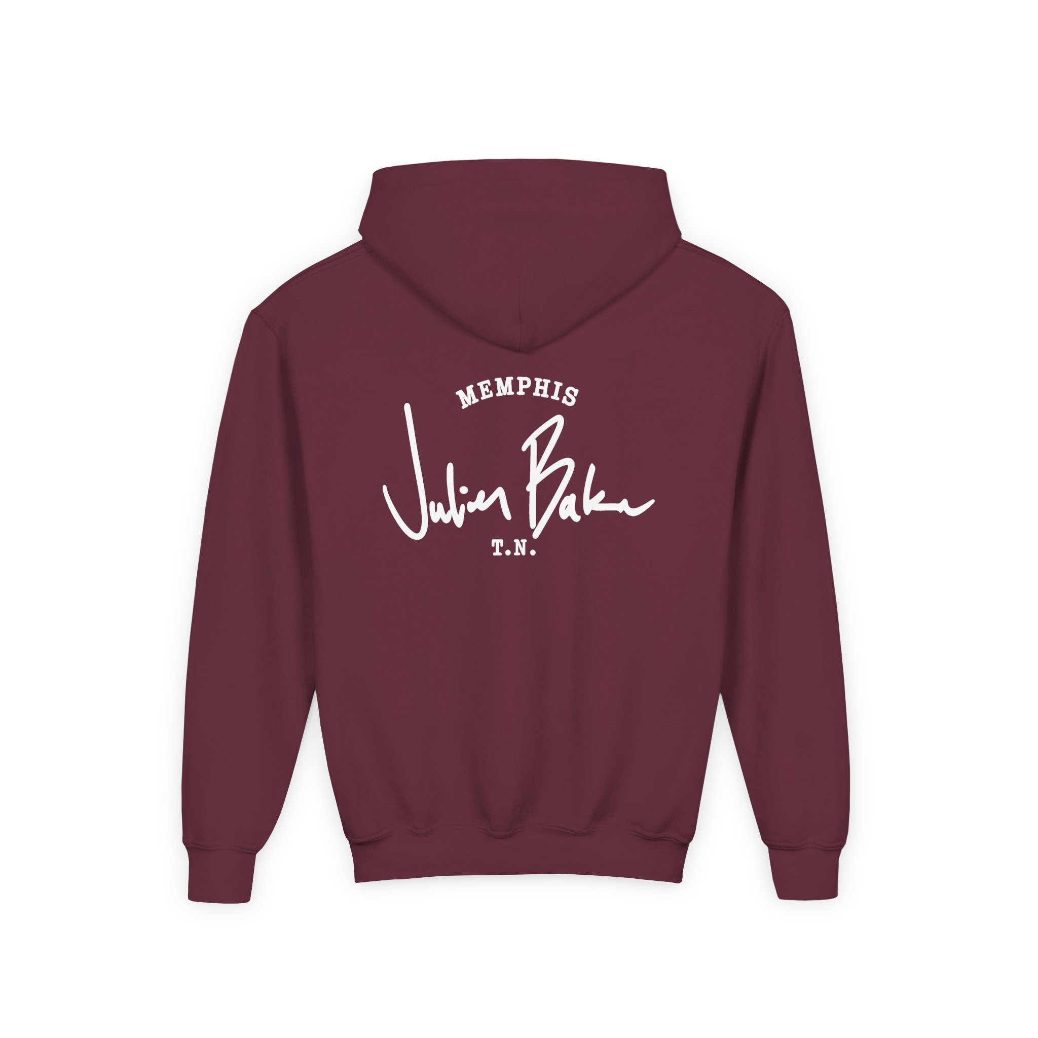 Julien Baker "Work Shirt" Youth Heavy Blend Hooded Sweatshirt - Image 4
