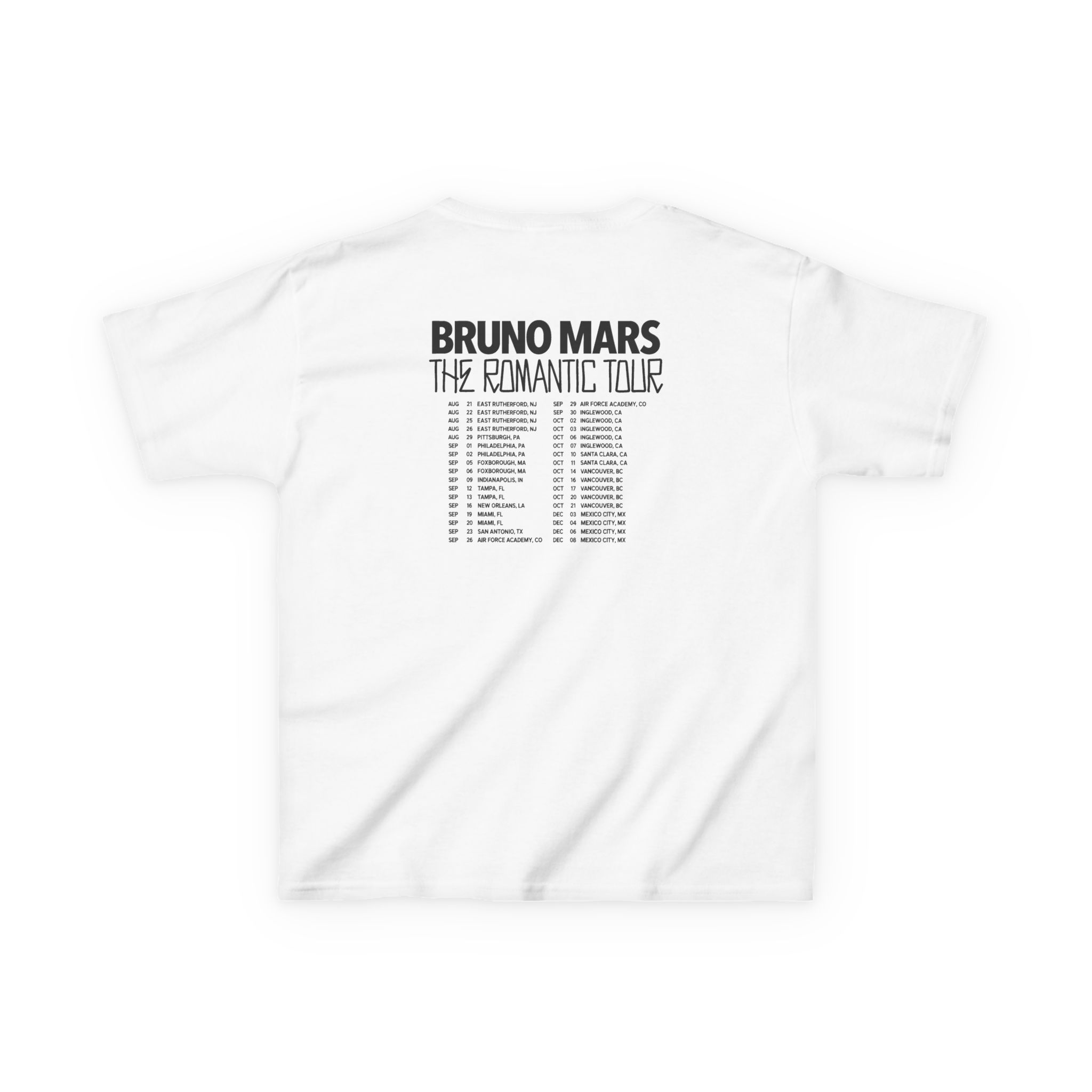 Kids Bruno Mars the Romantic Tour Heavy Cotton™ Tee - Image 2