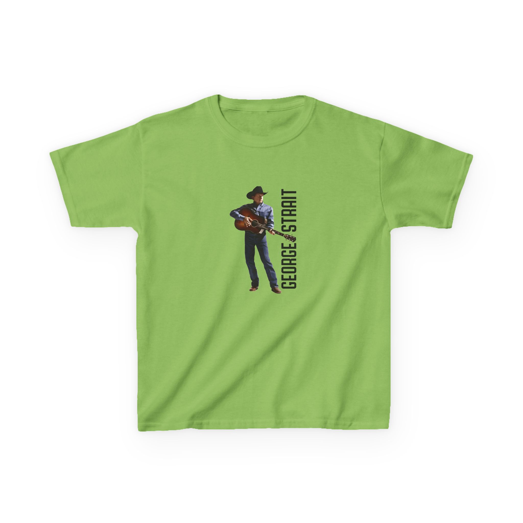Kids George Strait Heather Denim Silhouette Heavy Cotton™ Tee - Image 11