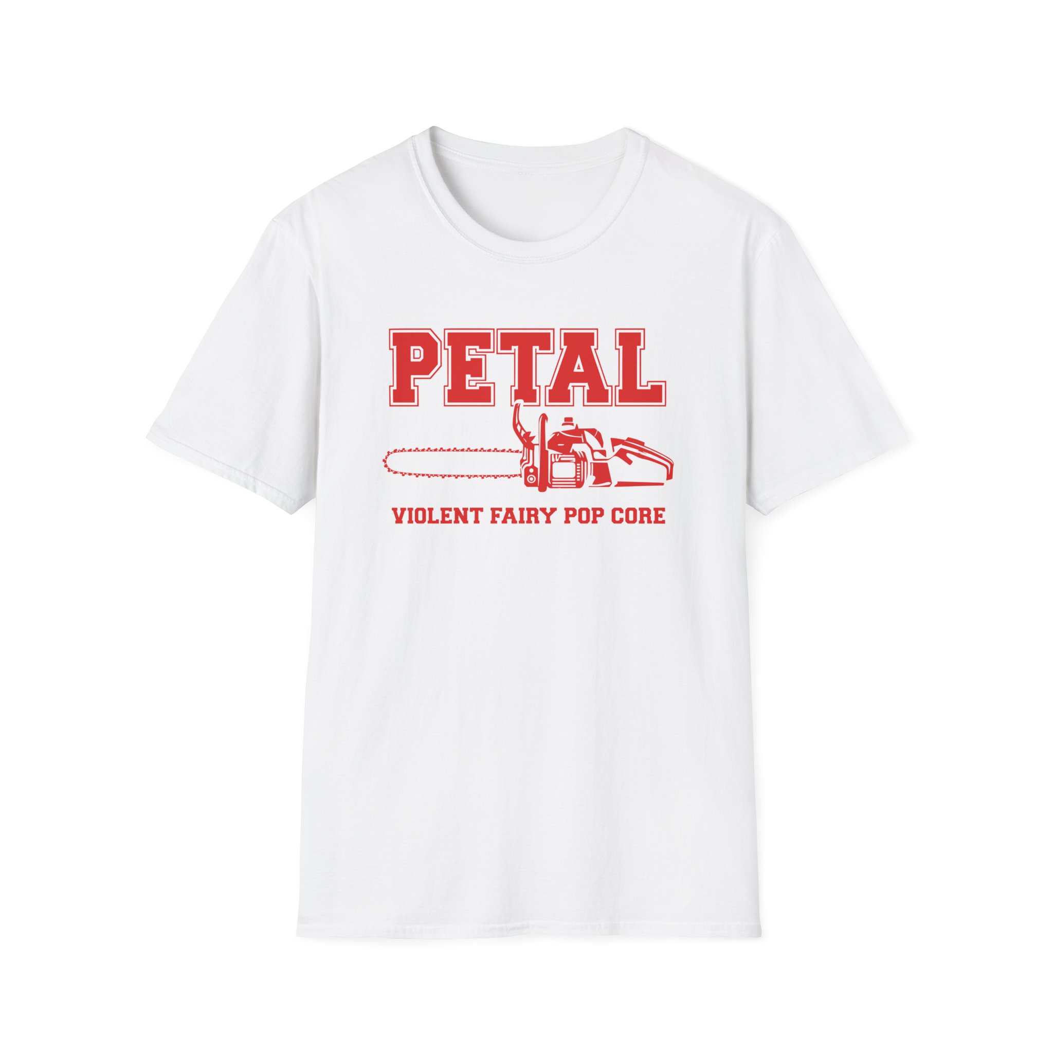 AG petal chainsaw Unisex Softstyle T-Shirt - Image 3
