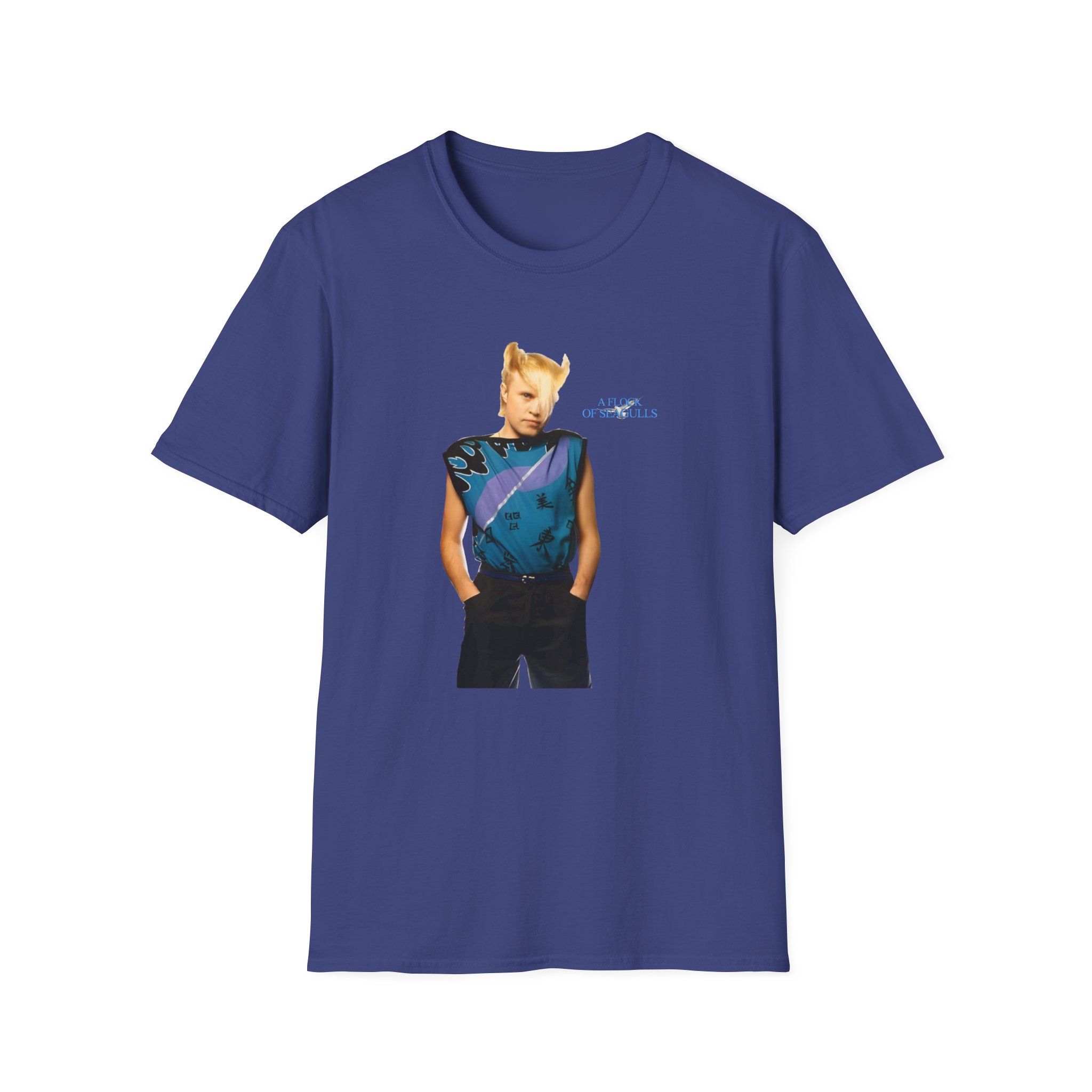A Flock of Seagulls Mike Score Unisex Softstyle T-Shirt - Image 11