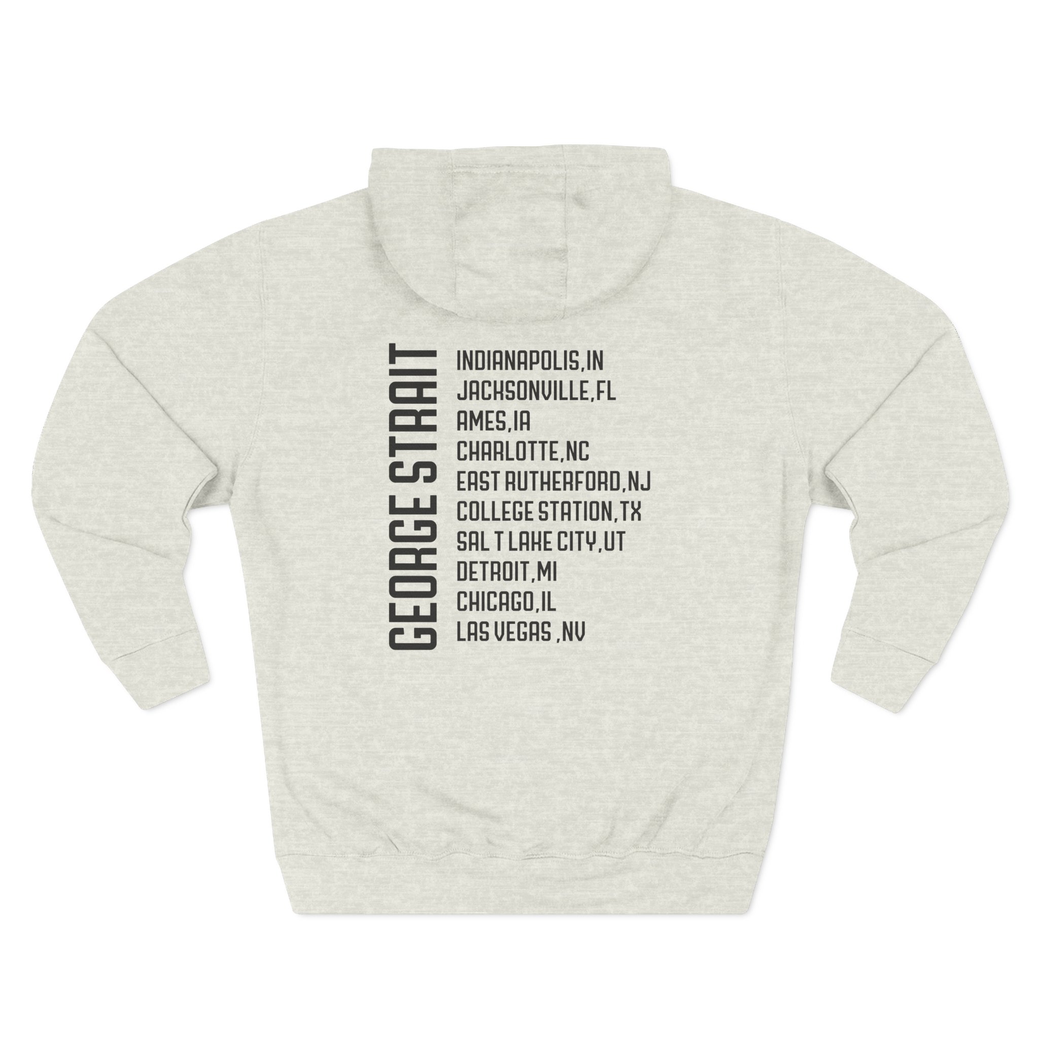 George Strait Heather Denim Silhouette Three-Panel Fleece Hoodie - Image 10