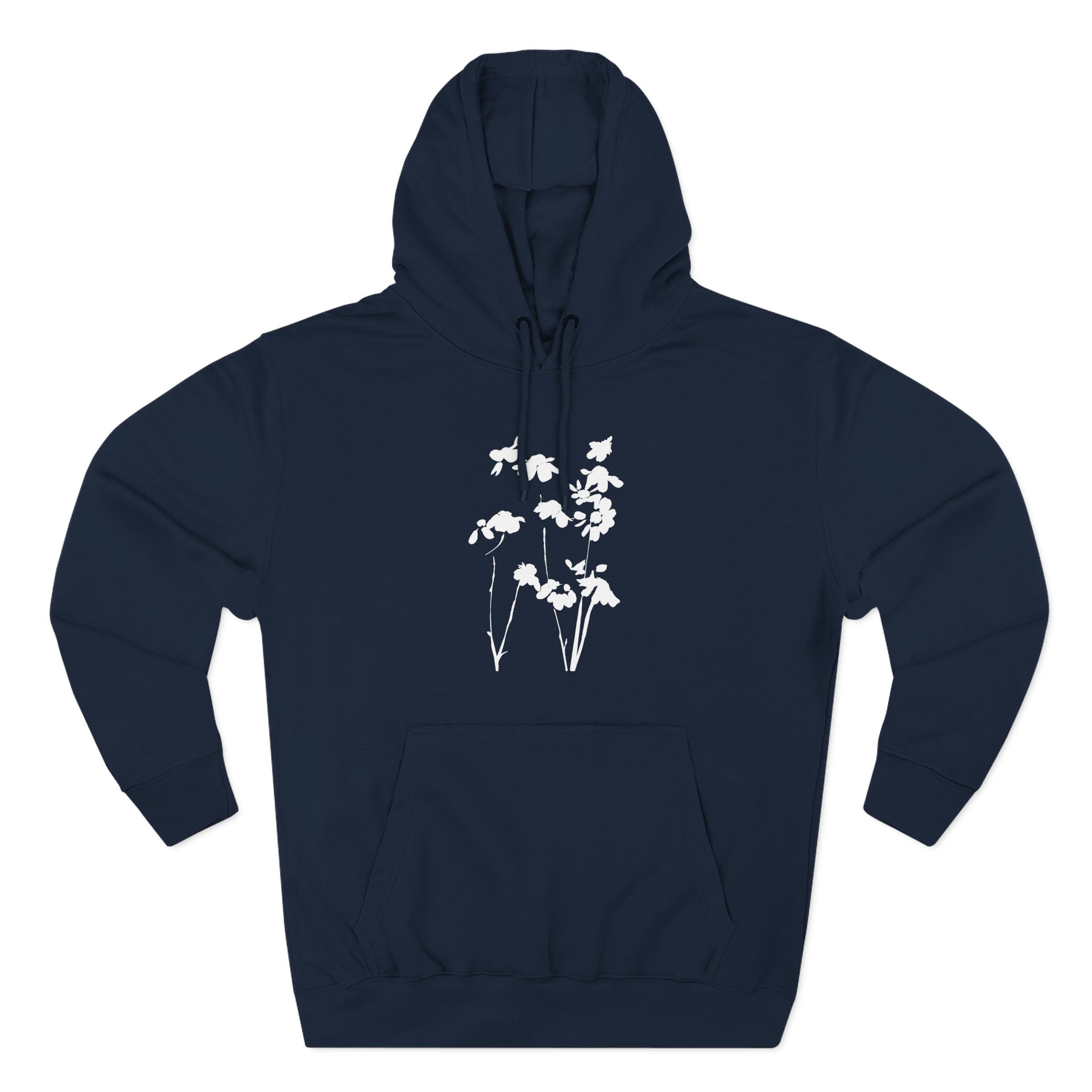AG petal blurred flowers Three-Panel Fleece Hoodie - Image 9