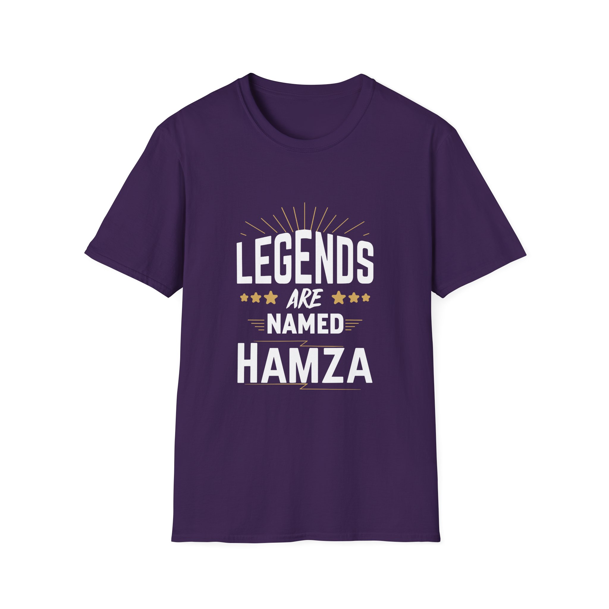 Hamza Legends Are Named Unisex Softstyle T-Shirt - Image 23