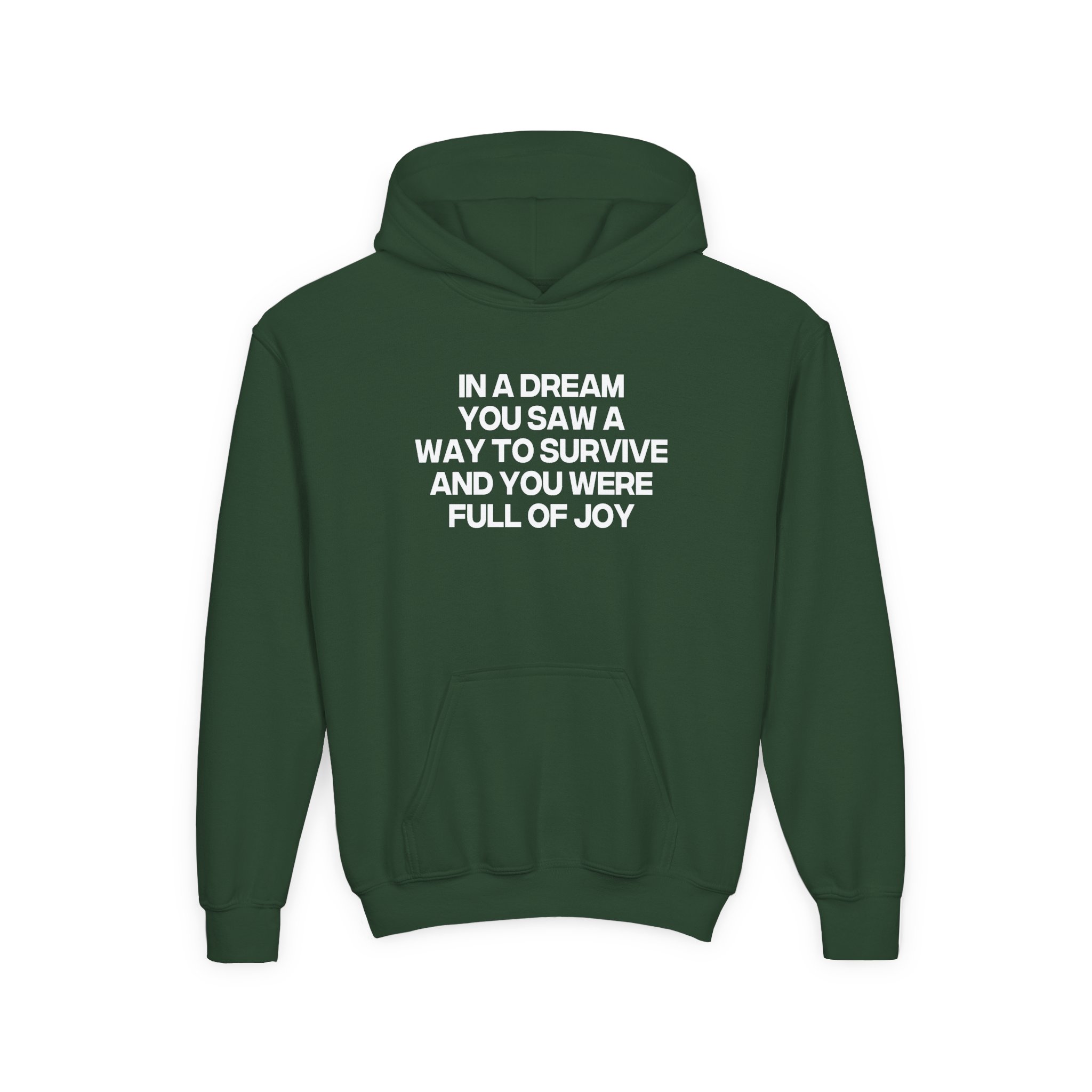 Jenny Holzer 1992 Youth Heavy Blend Hooded Sweatshirt - Image 5