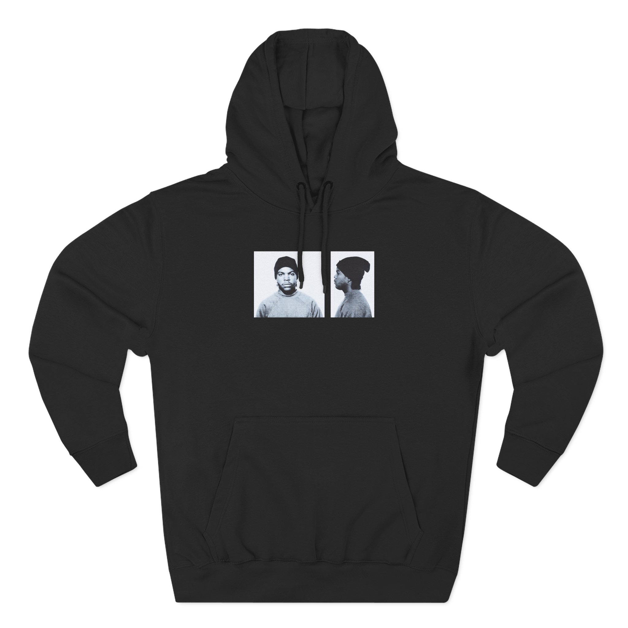Ice Cube Mug Shot Three-Panel Fleece Hoodie