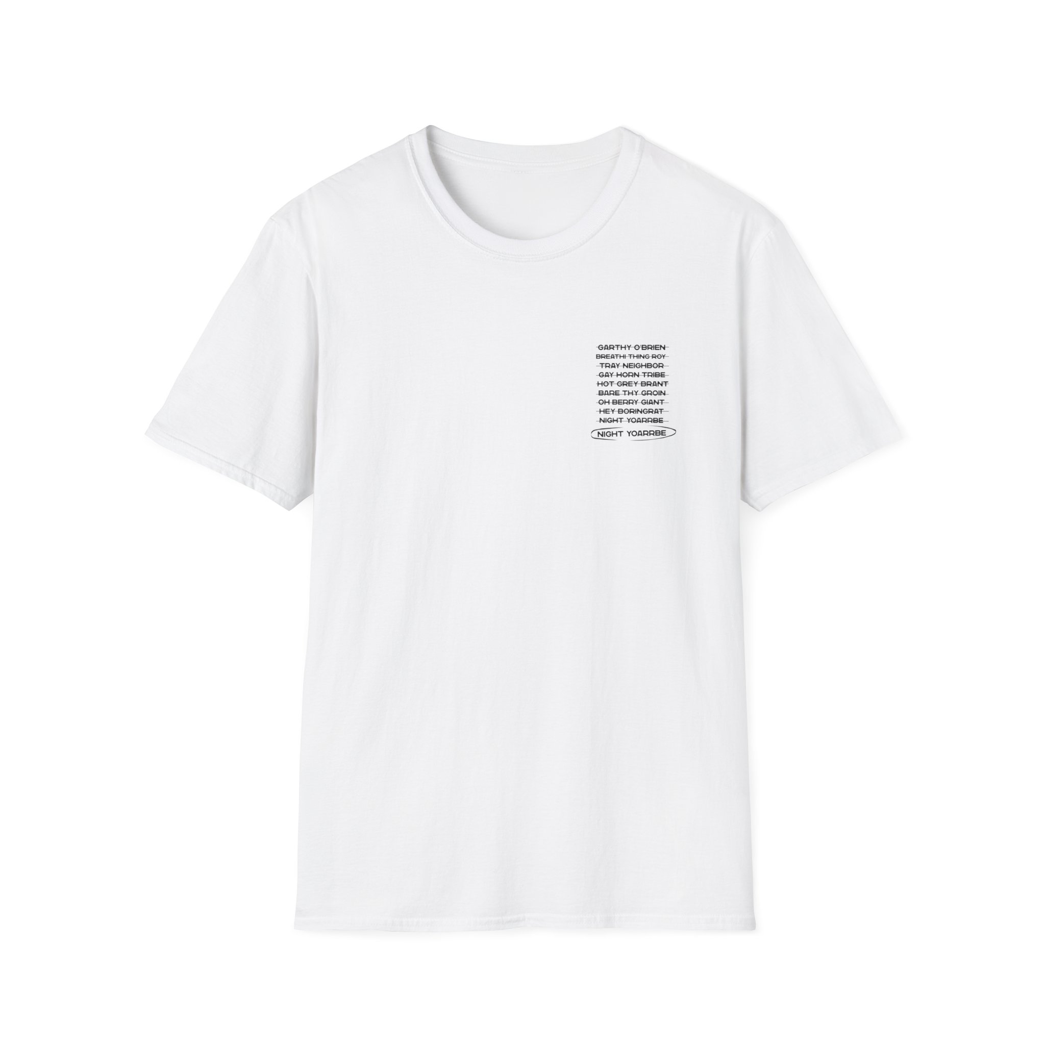 Dropout Night Yorb Anagram Unisex Softstyle T-Shirt