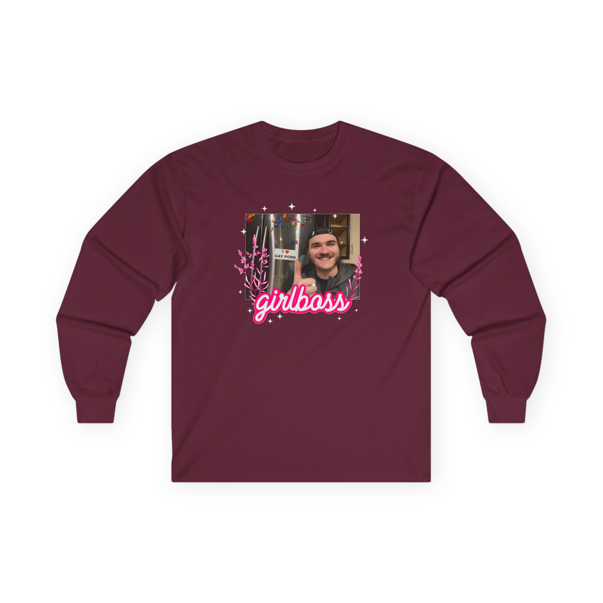 Jschlatt Girlboss Unisex Ultra Cotton Long Sleeve Tee - Image 3