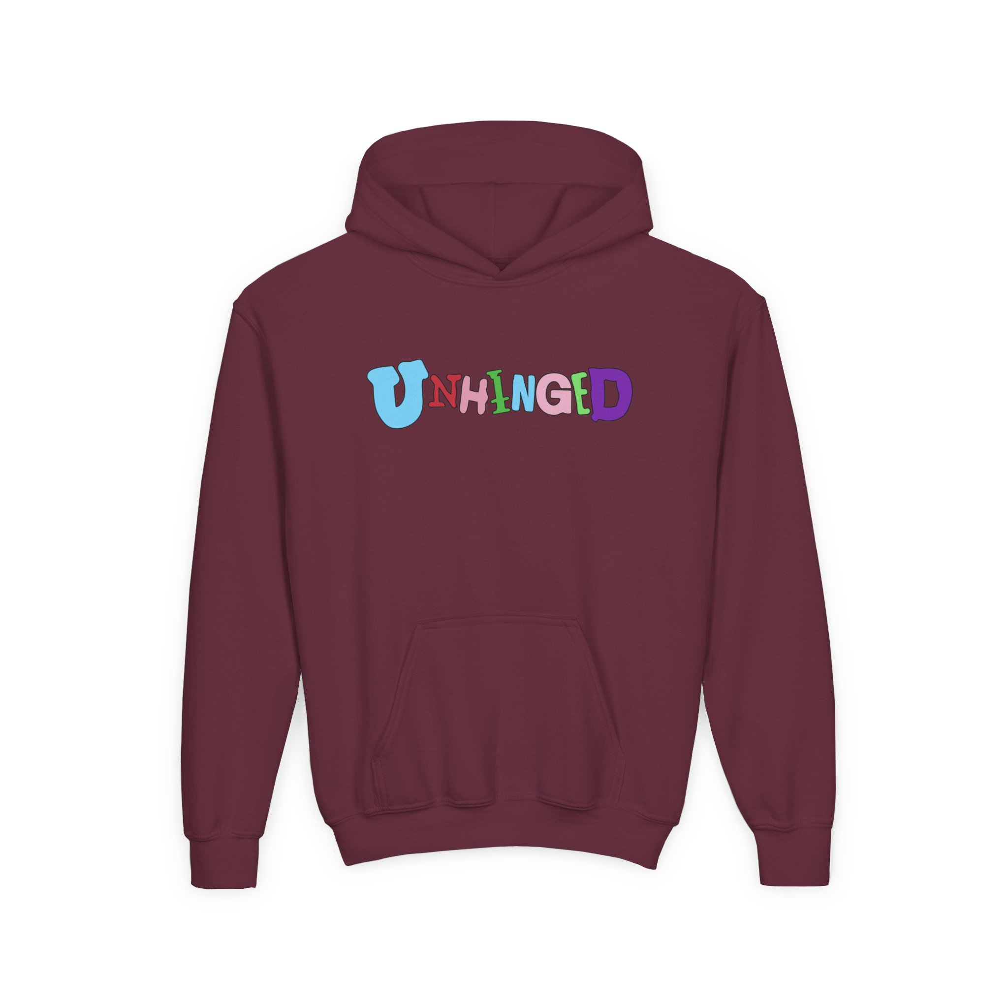 Garrett Watts Unhinged Youth Heavy Blend Hooded Sweatshirt - Image 9