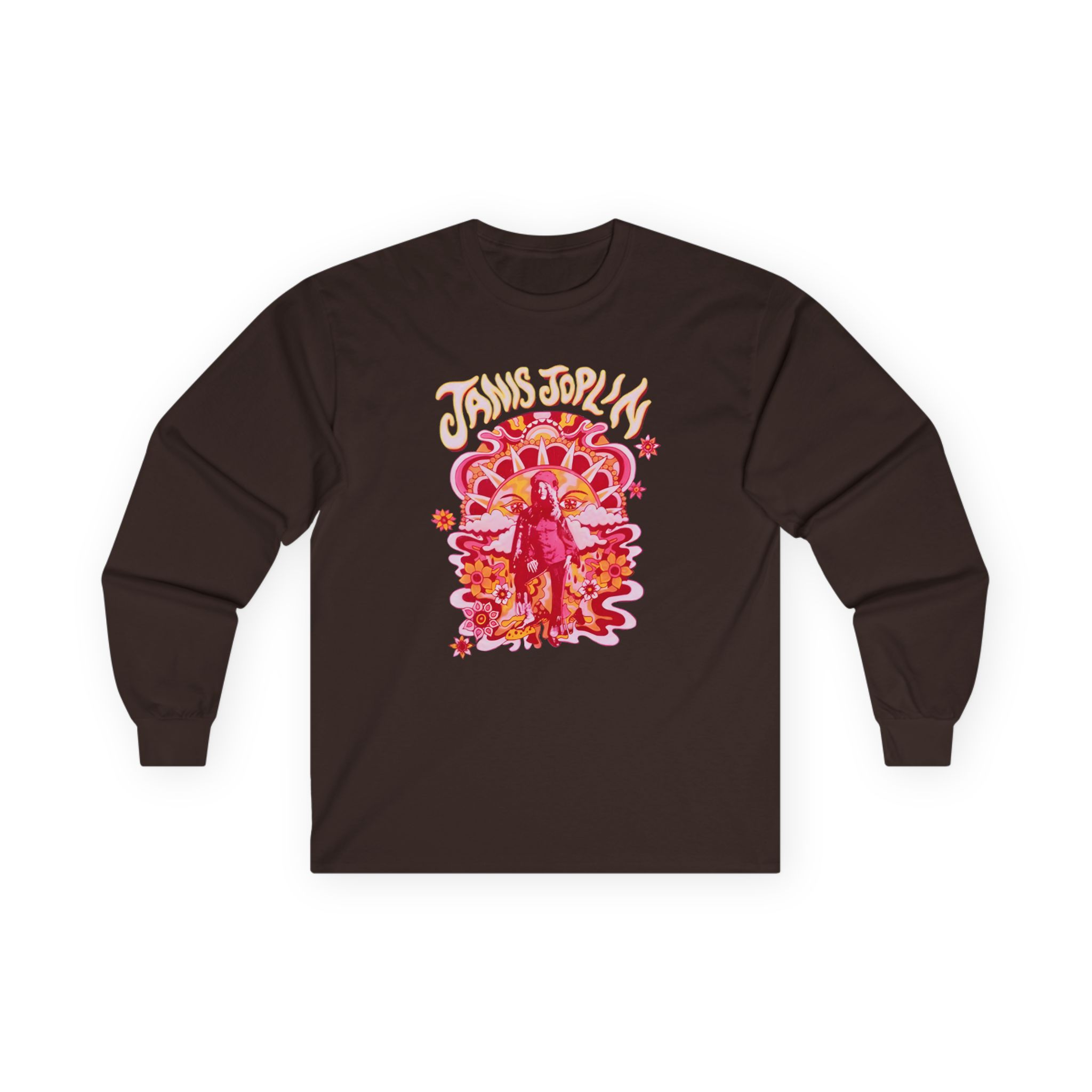Janis Joplin Groovy Unisex Ultra Cotton Long Sleeve Tee - Image 5