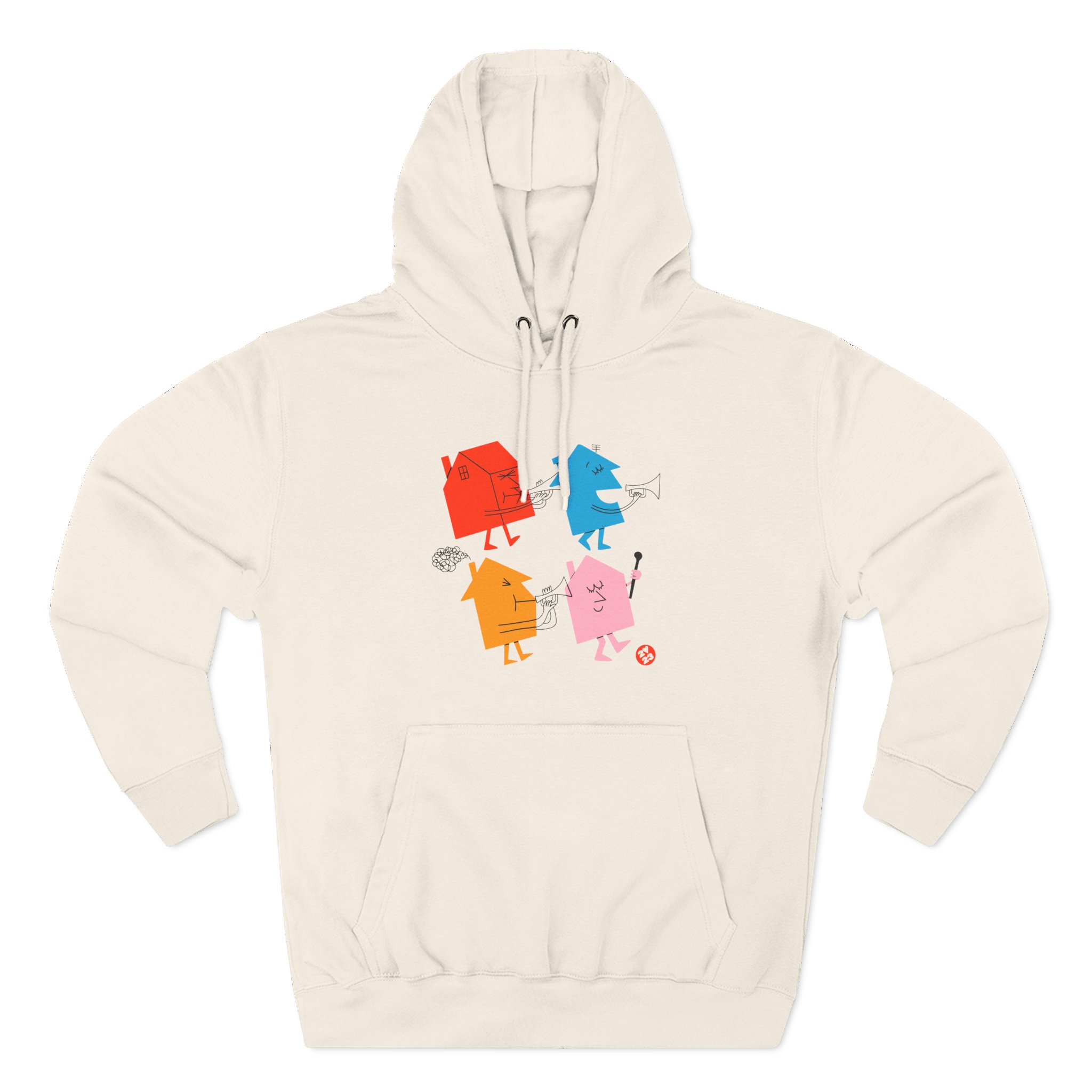 Love on Tour 4 Houses Raglan Three-panel Fleece Hoodie - Image 3