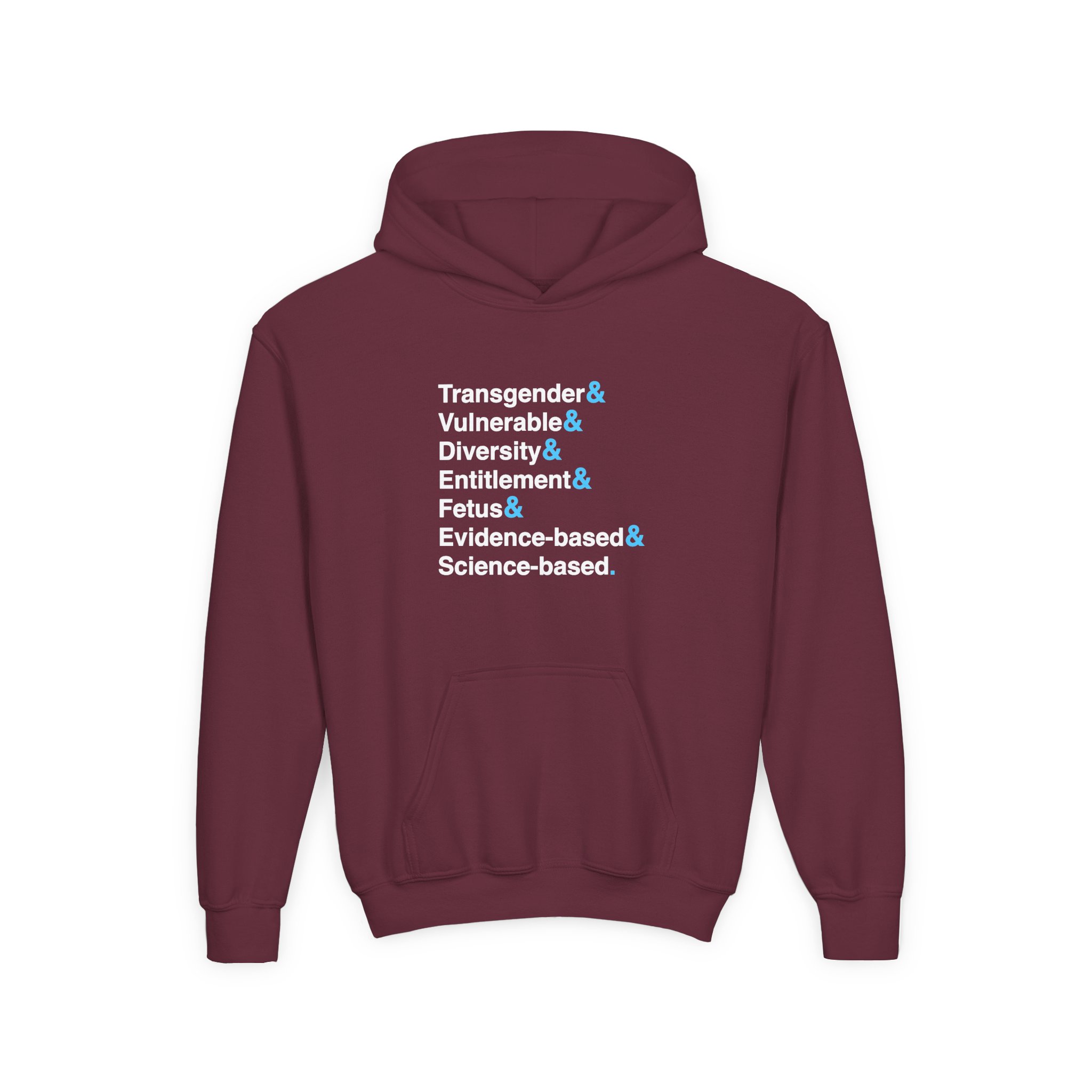 D L Youth Heavy Blend Hooded Sweatshirt - Image 3
