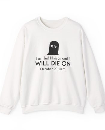 Jschlatt I Am Ted Nivison and I Will Die on Unisex Heavy Blend™ Crewneck Sweatshirt