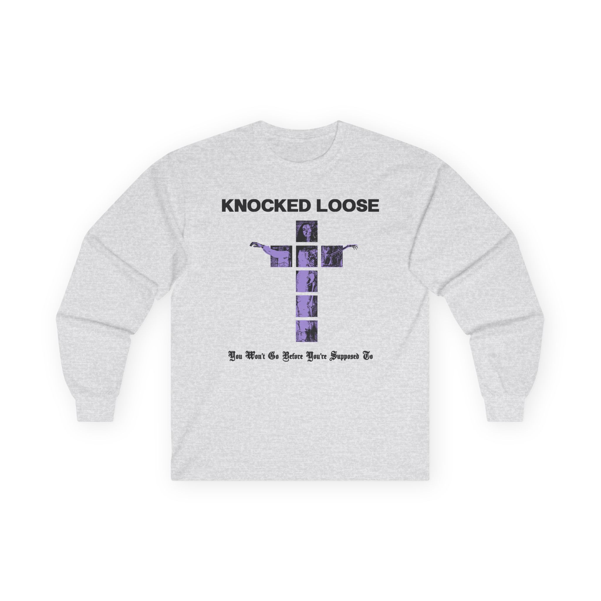 Knocked Loose Purple Cross Unisex Ultra Cotton Long Sleeve Tee - Image 3