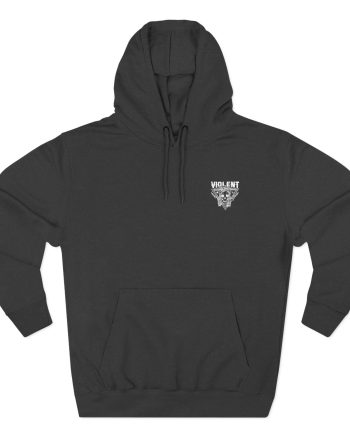 Violent Soho Blazin Skull Three-Panel Fleece Hoodie