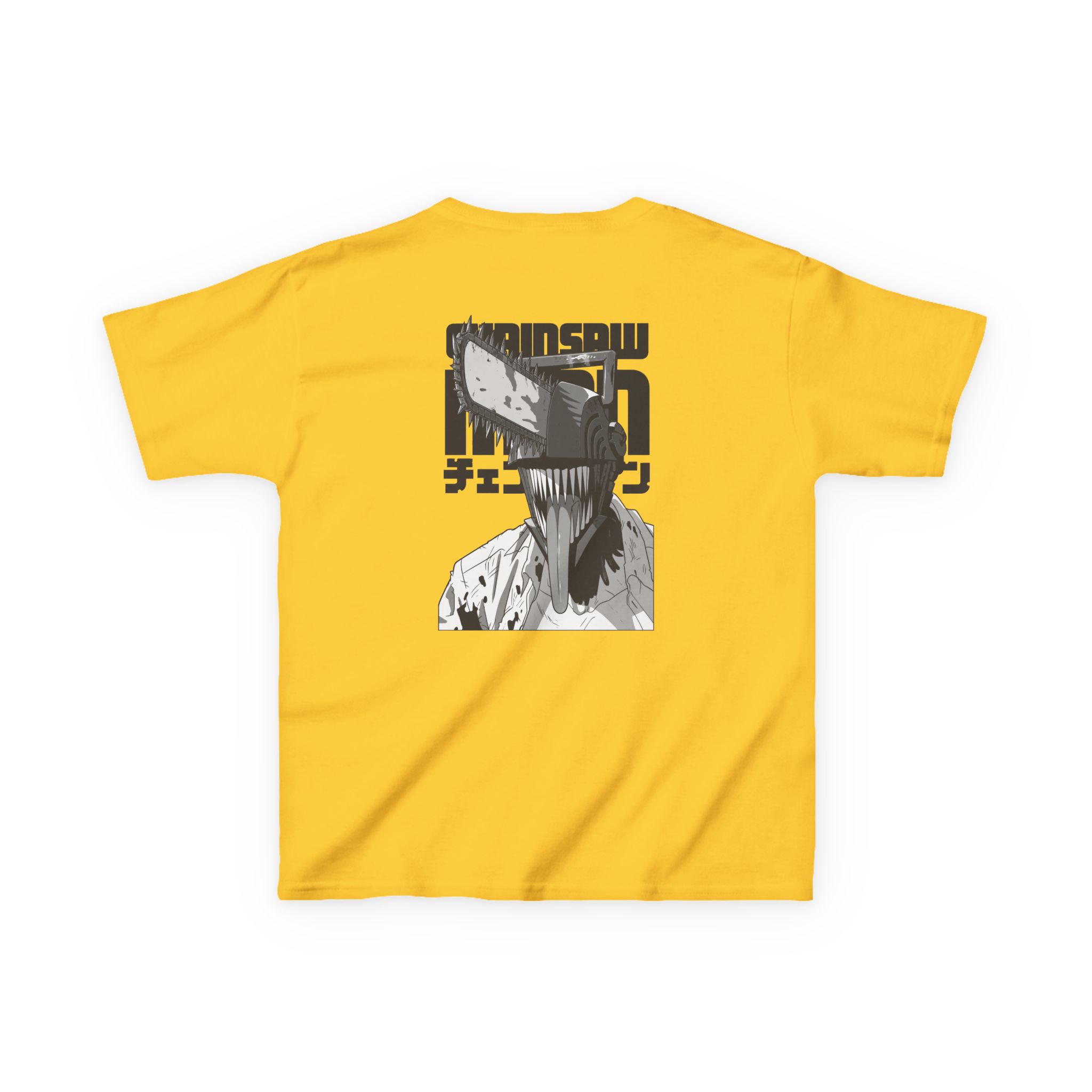 Chainsaw Man Bordeaux Smile Kids Heavy Cotton™ Tee - Image 10