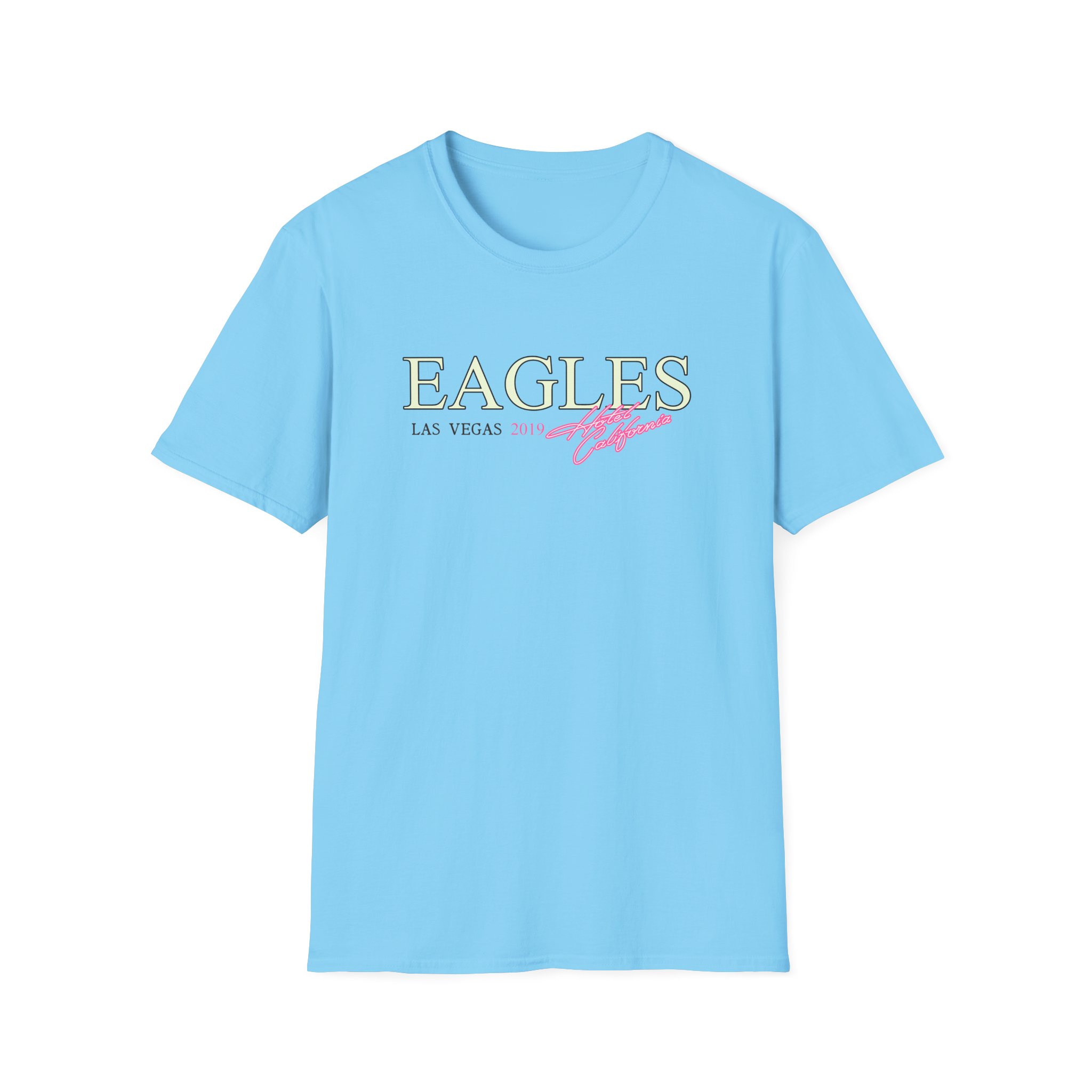 The Eagles Hotel California Las Vegas 2019 Unisex Softstyle T-Shirt - Image 19